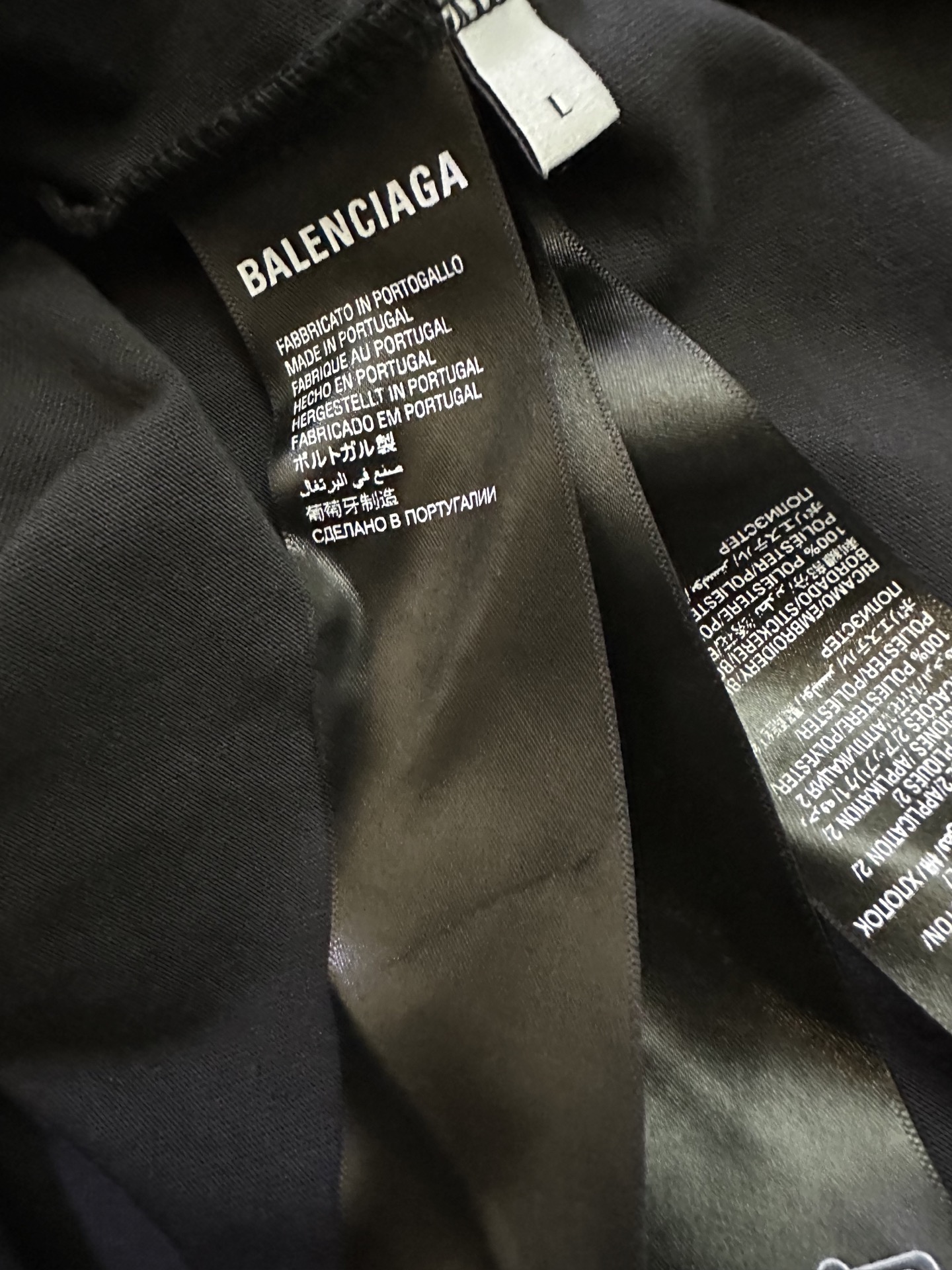 Balenciaga Balenciaga 巴黎世家 24fw 视力表印花重工破坏短袖T恤