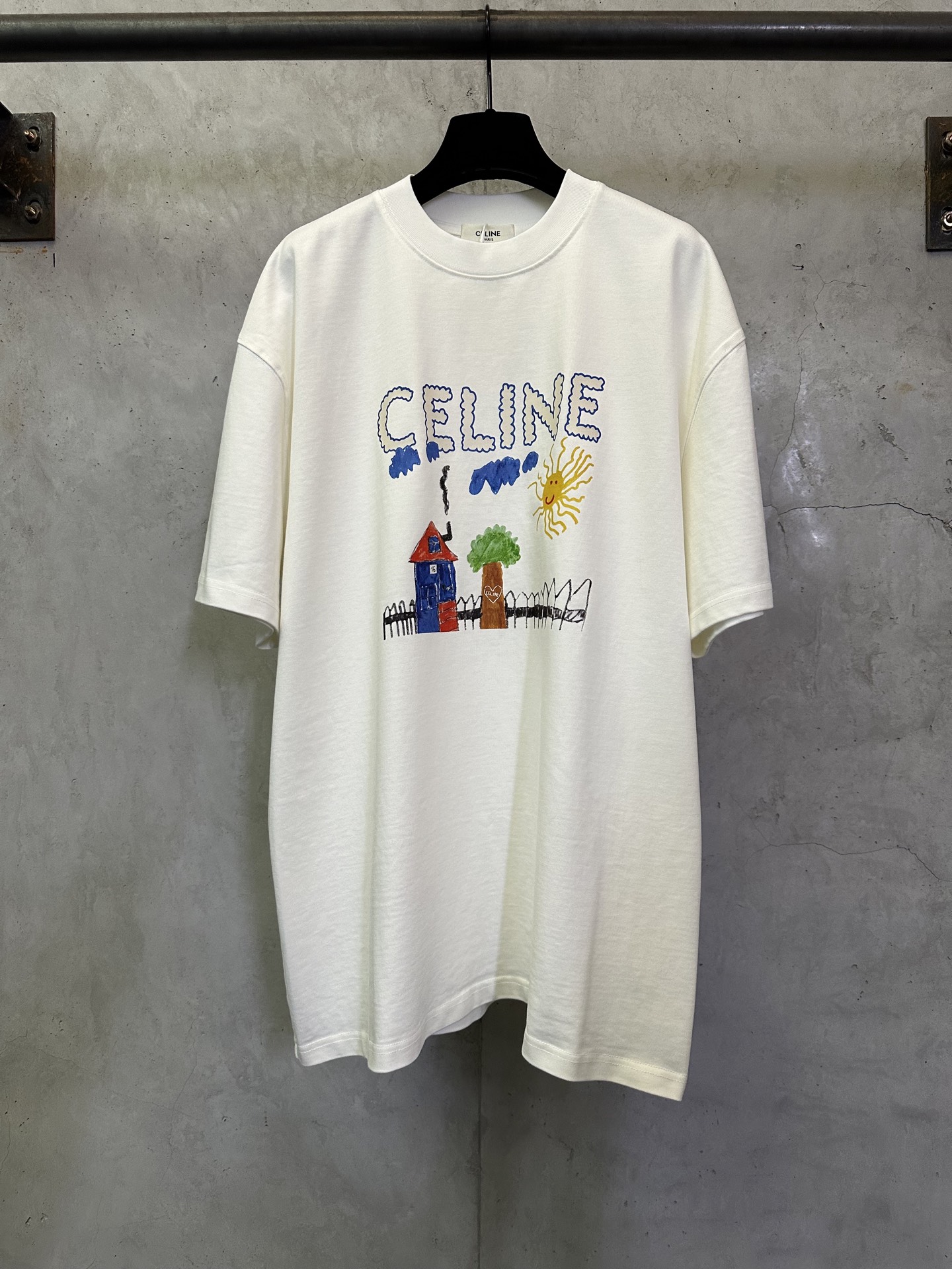 Celine CELINE赛琳 26ss DRAWING系列印花短袖T恤