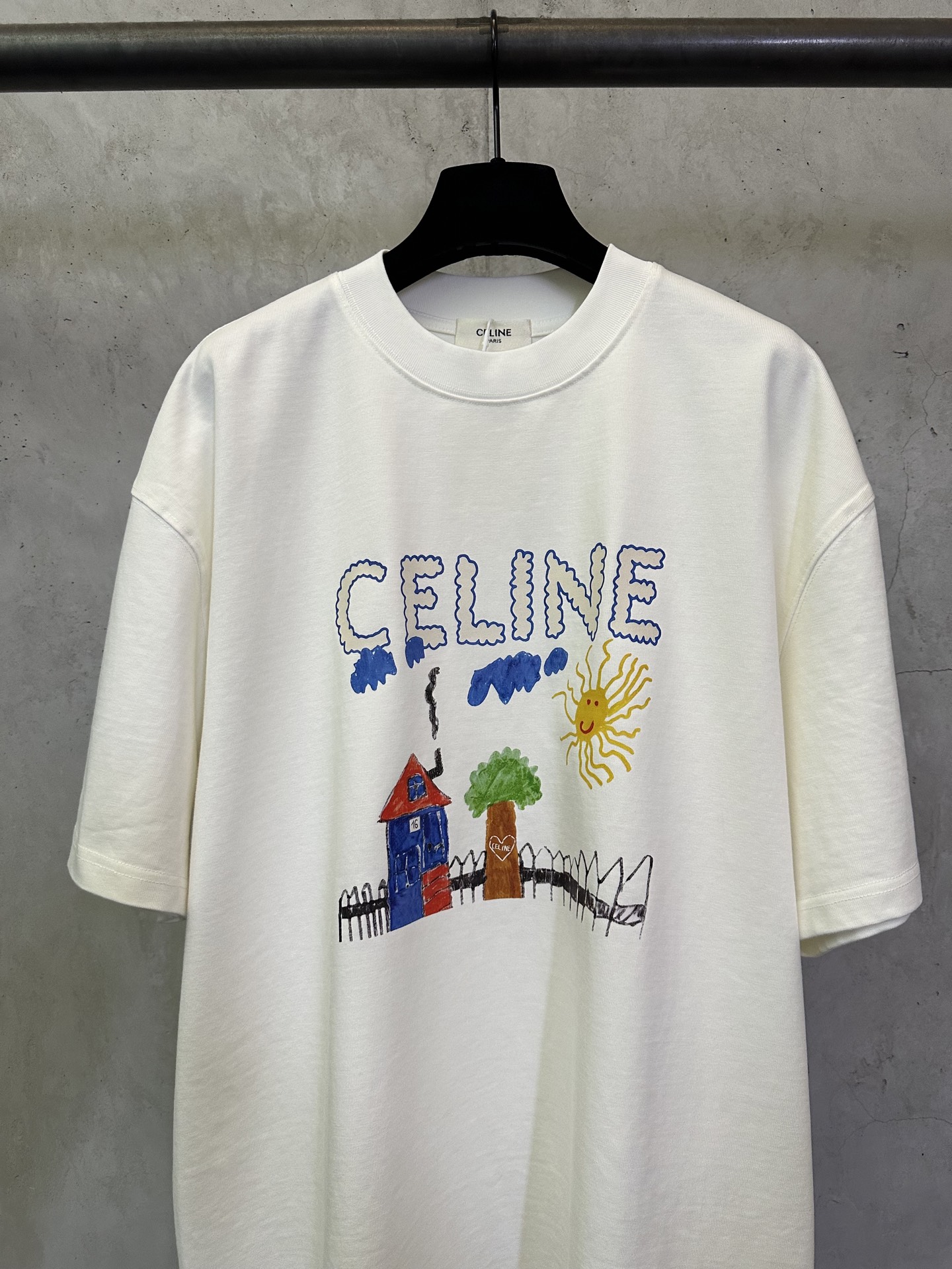 Celine CELINE赛琳 26ss DRAWING系列印花短袖T恤