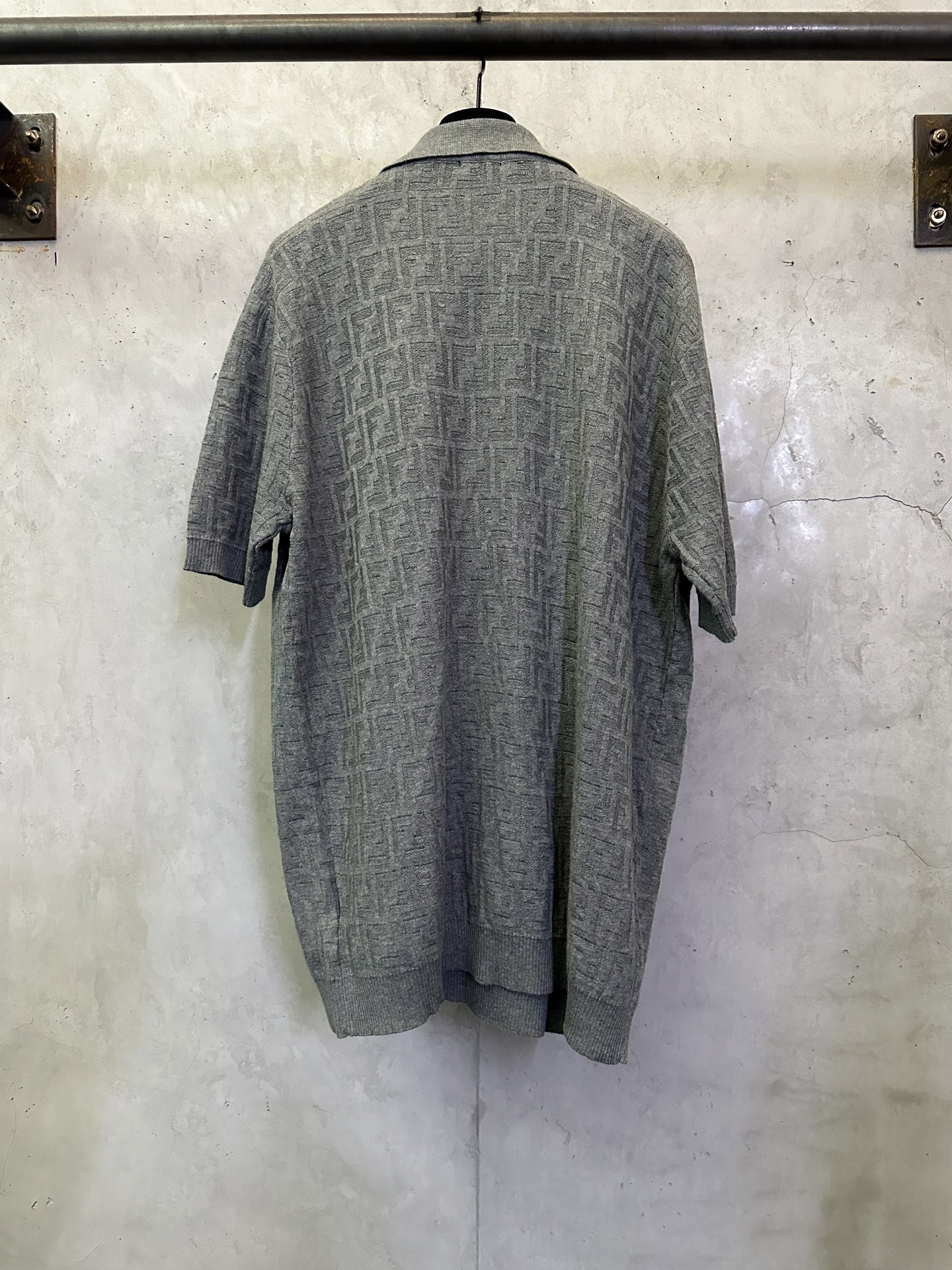 Fendi FENDI 双F提花标识针织POLO