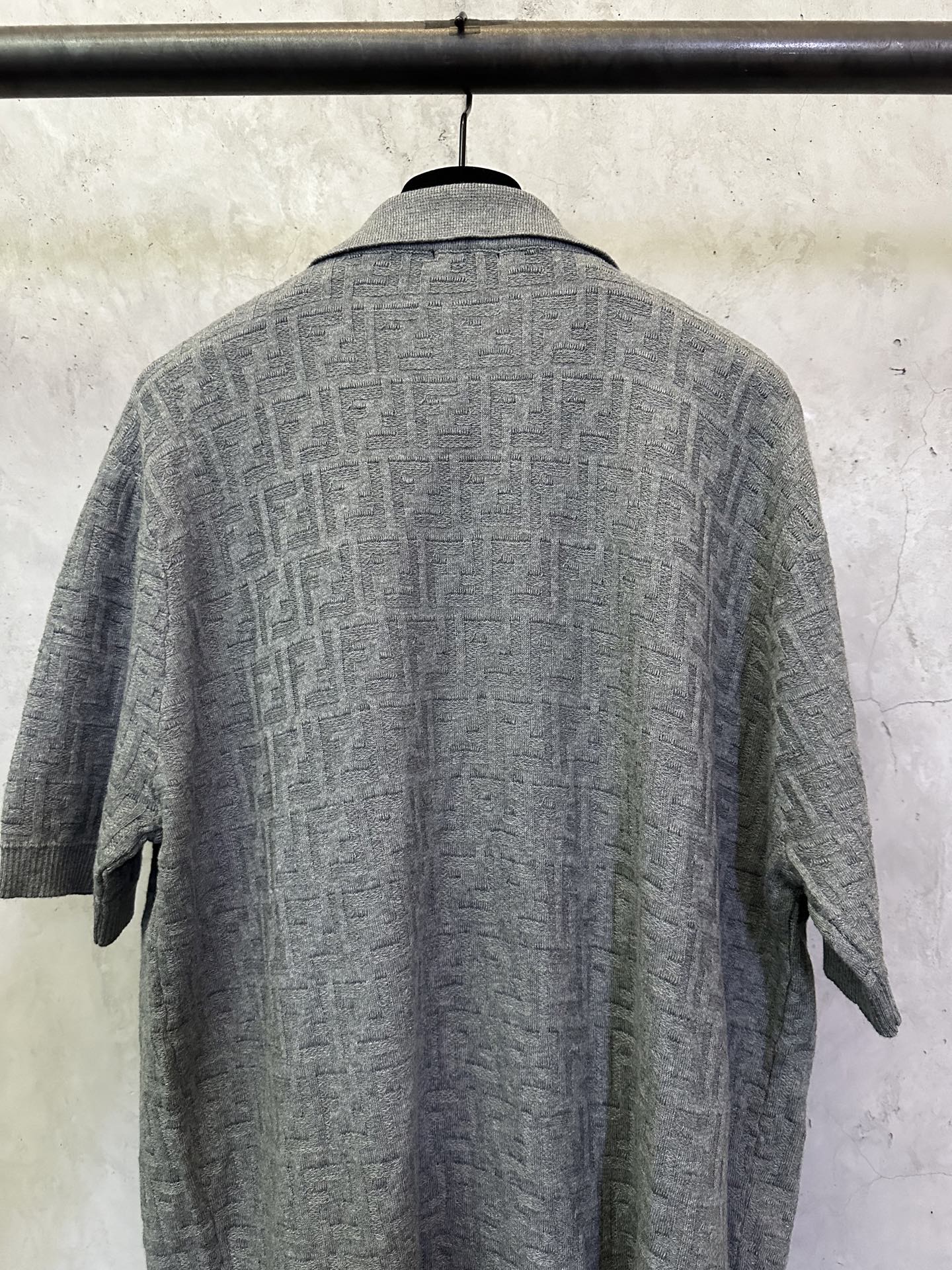 Fendi FENDI 双F提花标识针织POLO
