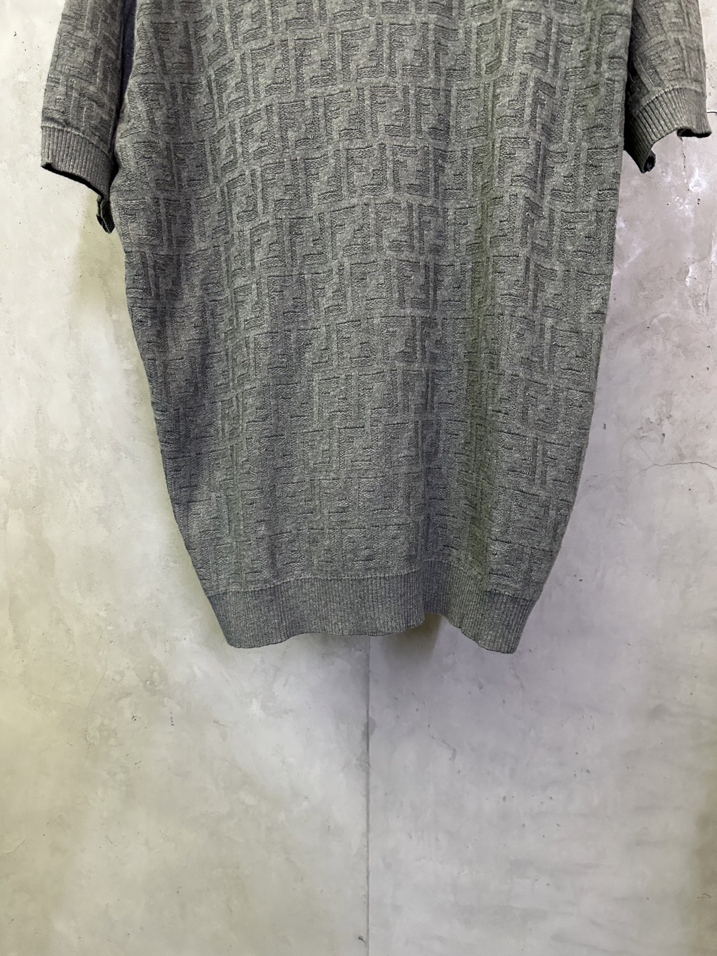 Fendi FENDI 双F提花标识针织POLO