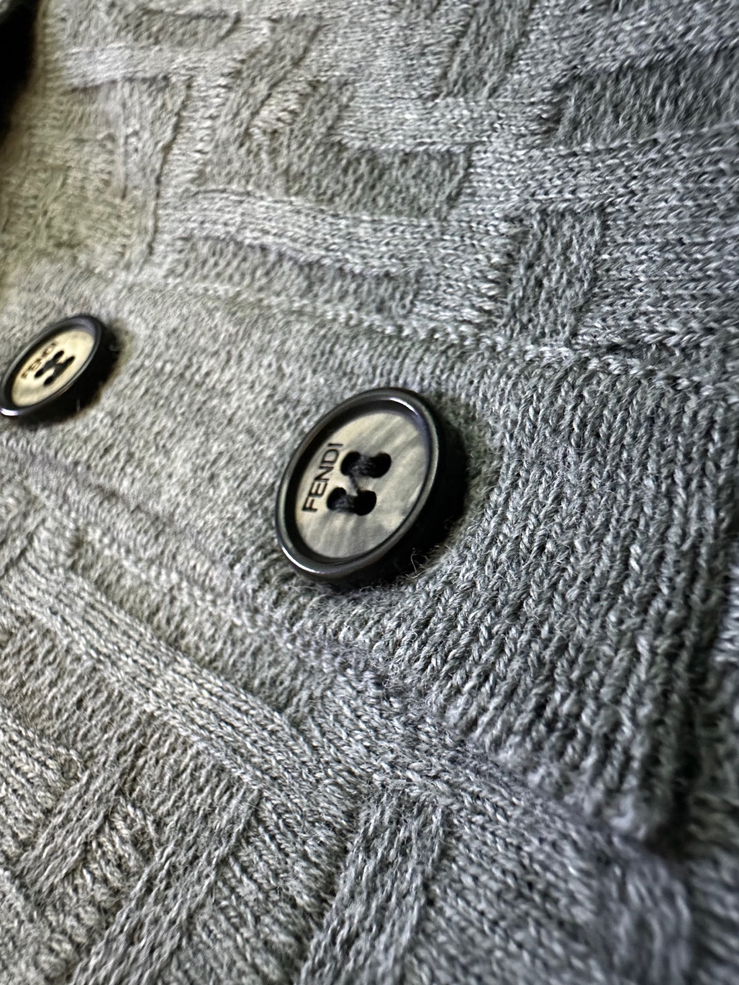 Fendi FENDI 双F提花标识针织POLO