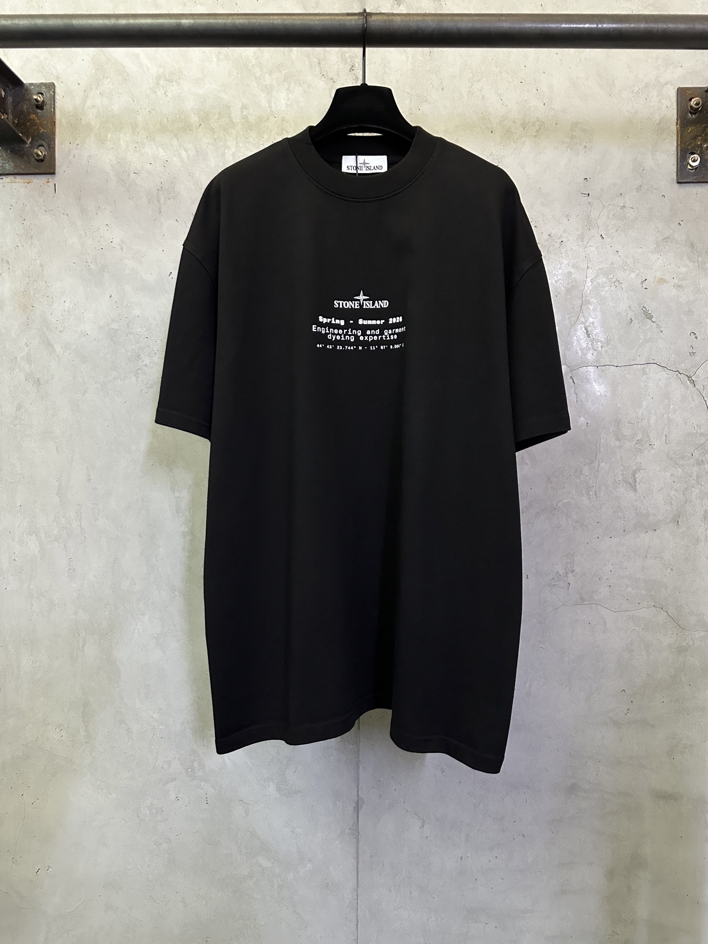 ￼ @140-Nueva primavera/verano, camiseta de manga corta de 400g súper pesada Stone Island, Isla de Piedra, estampado de …