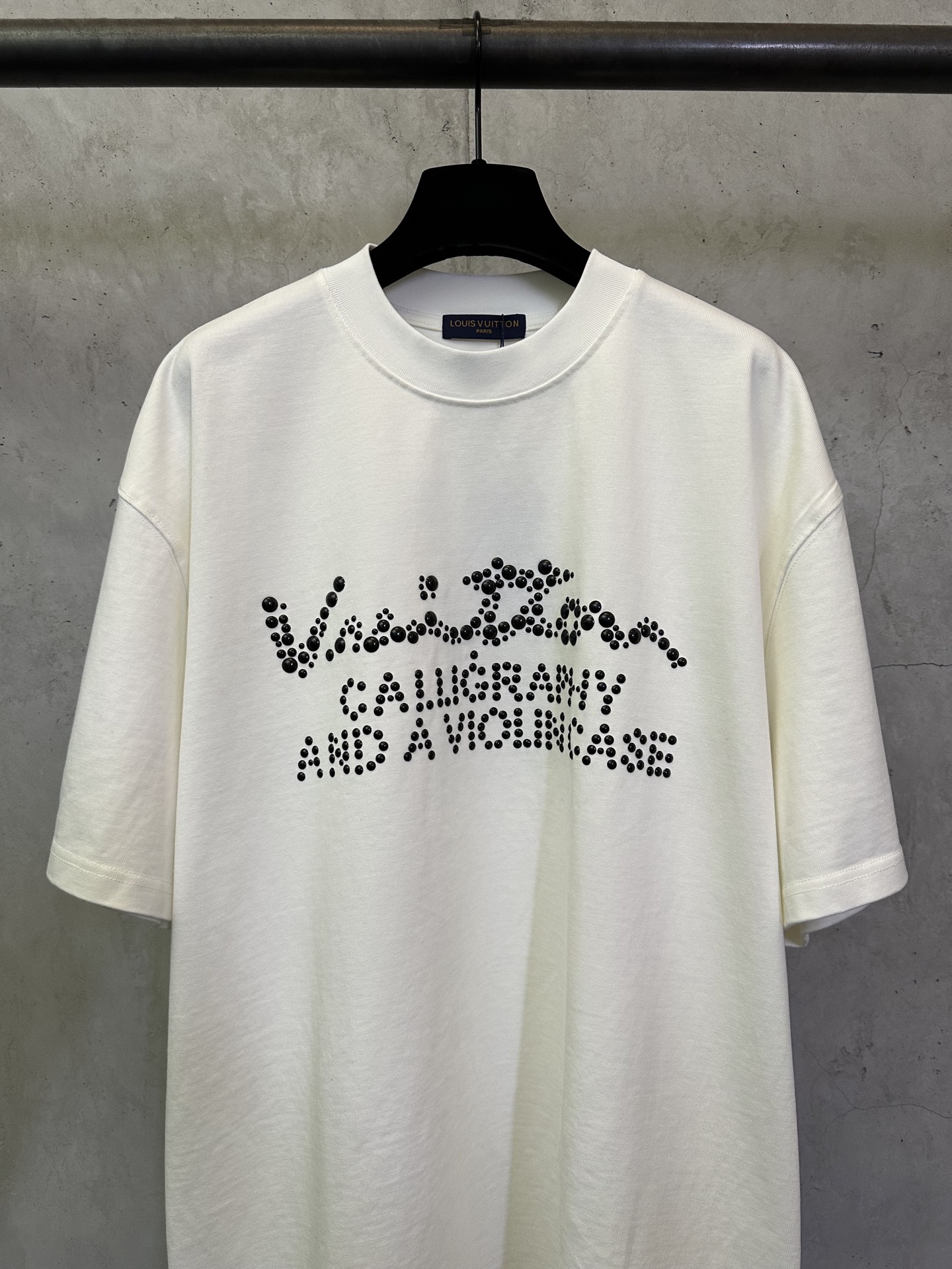 Louis Vuitton Louis Vuitton 路易威登 25ss LV珠珍logo圆领短袖T恤