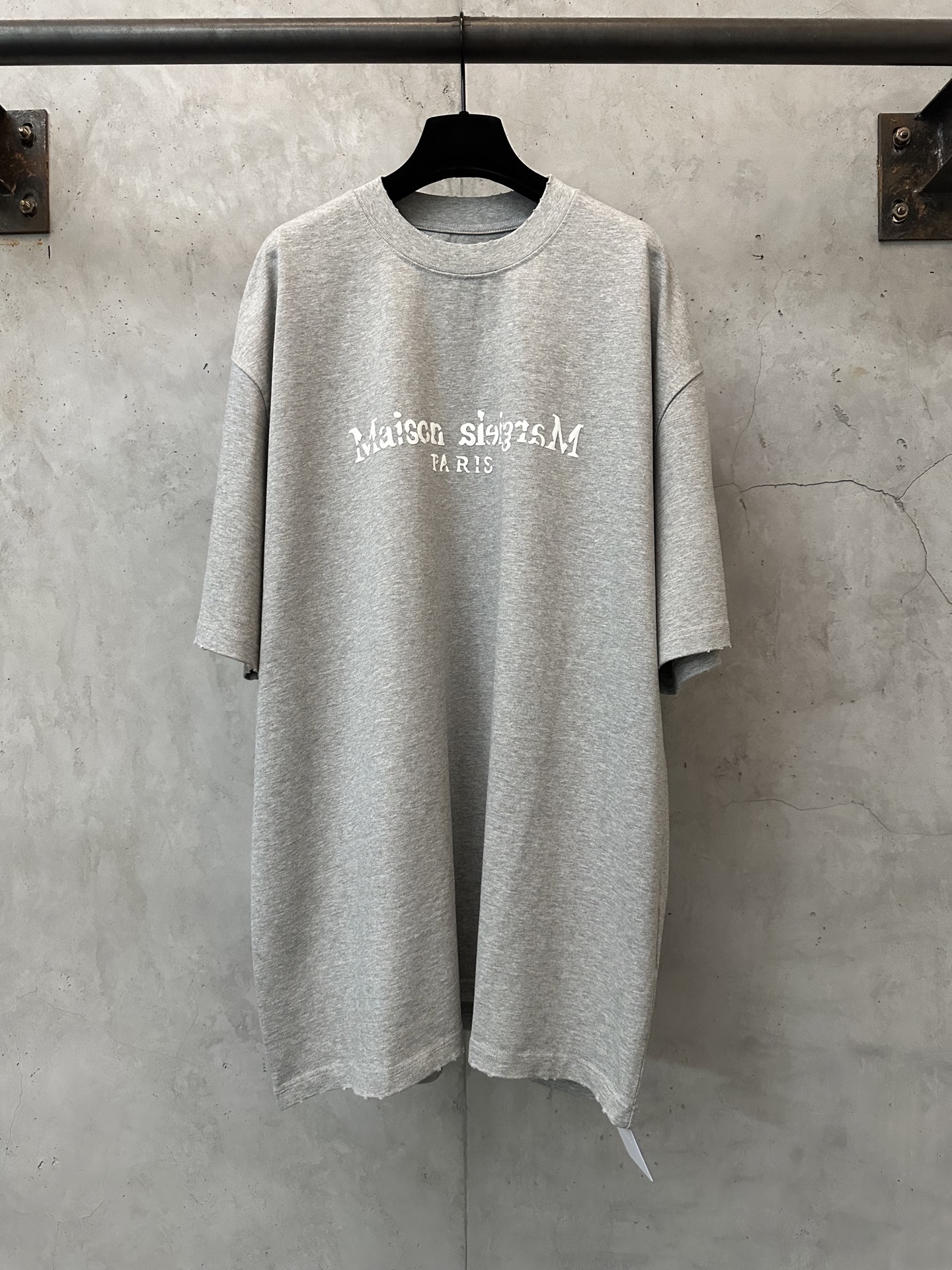 @140-nuevo verano, camiseta de manga corta de 400g, martin mariela maision margiela mm6 26ss, estampado de letras desga…