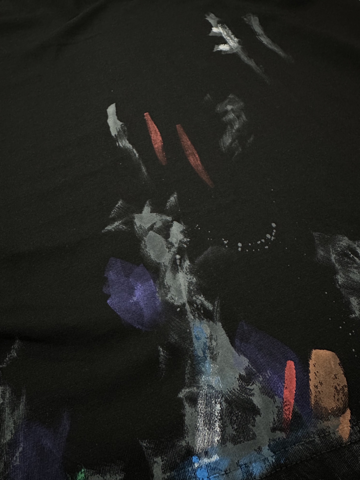 Balenciaga Balenciaga 巴黎世家 单环刺绣logo涂鸦做旧短袖T恤