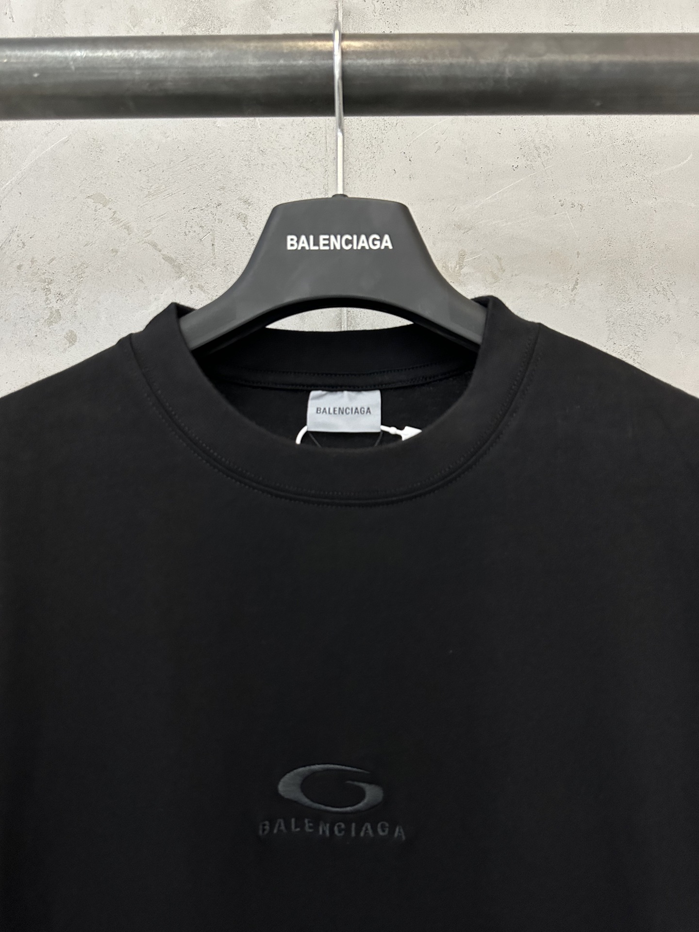 Balenciaga Balenciaga 巴黎世家 单环刺绣logo涂鸦做旧短袖T恤