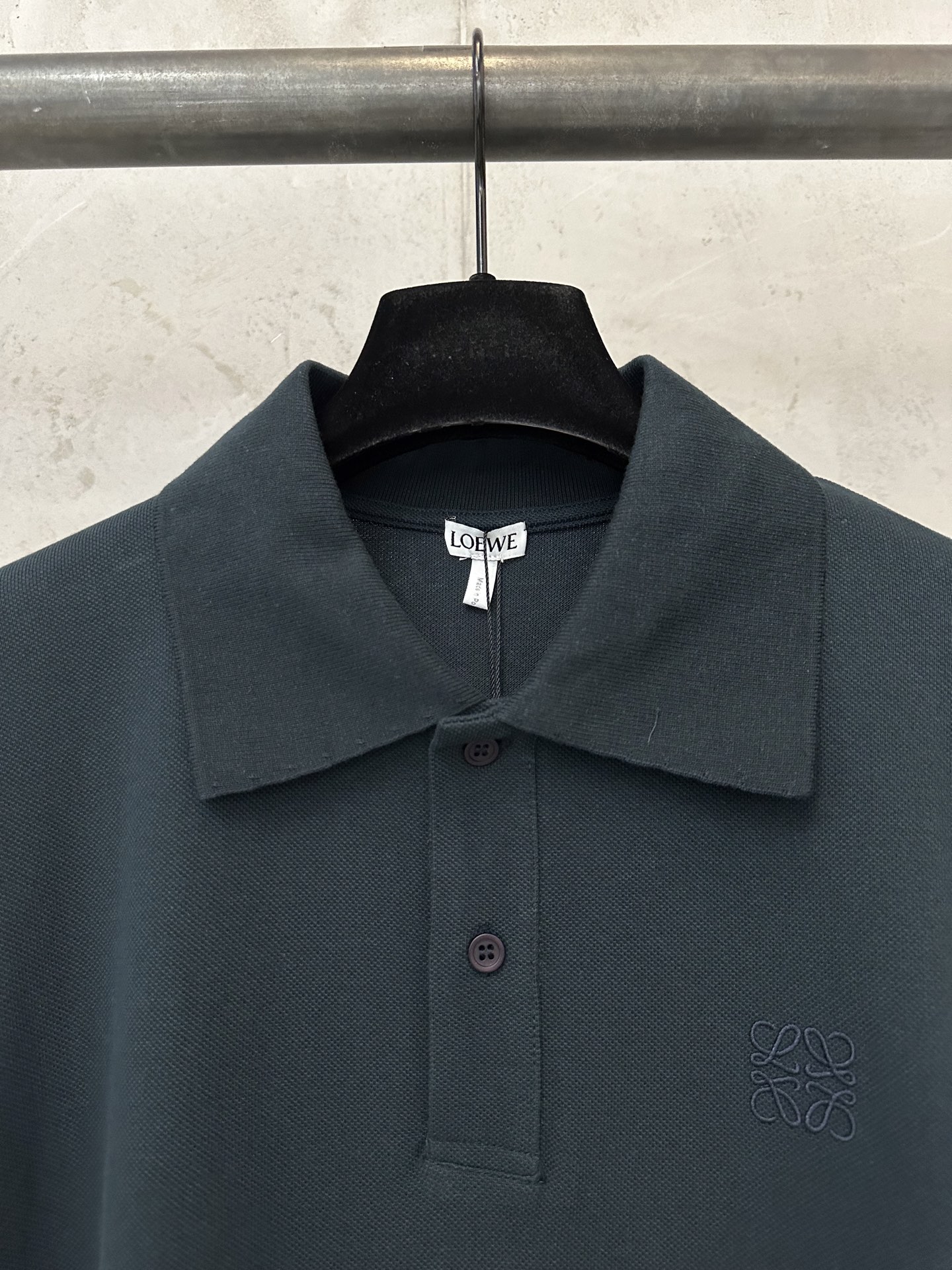 Loewe LOEWE罗意威 26SS棉质刺绣徽标纽扣Polo衫