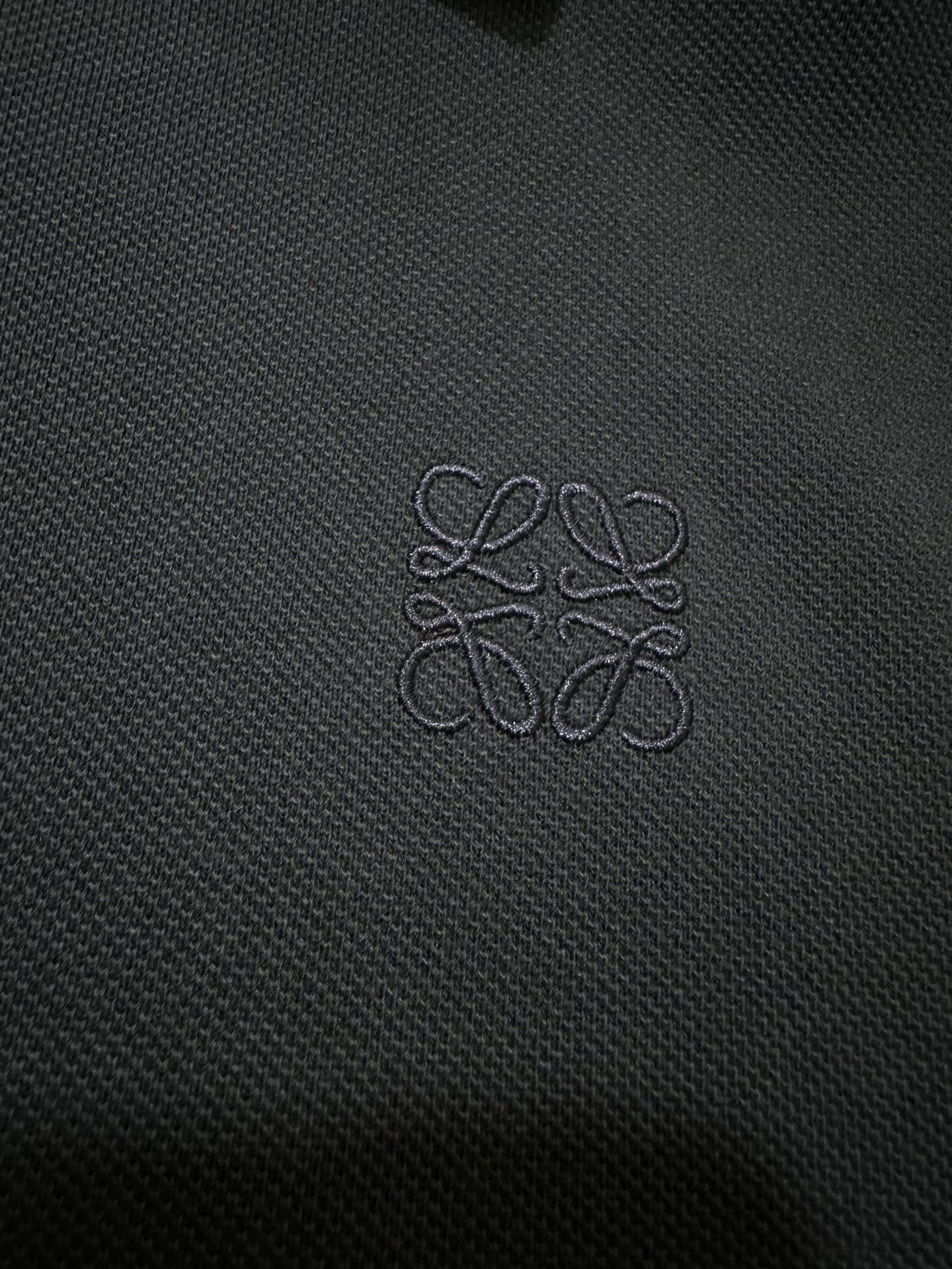 Loewe LOEWE罗意威 26SS棉质刺绣徽标纽扣Polo衫