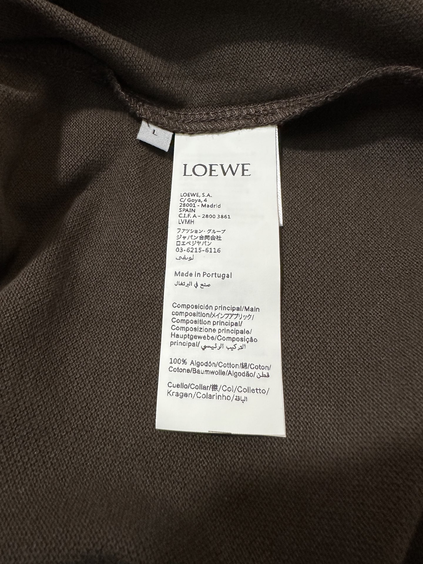 Loewe LOEWE罗意威 26SS棉质刺绣徽标纽扣Polo衫