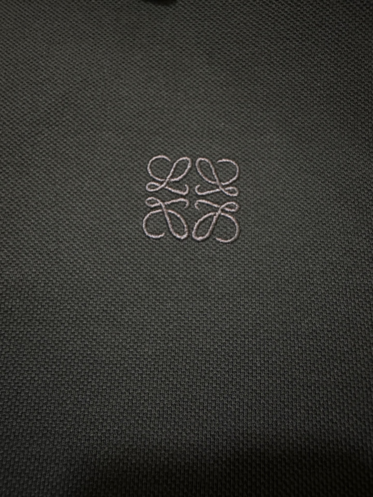 Loewe LOEWE罗意威 26SS棉质刺绣徽标纽扣Polo衫