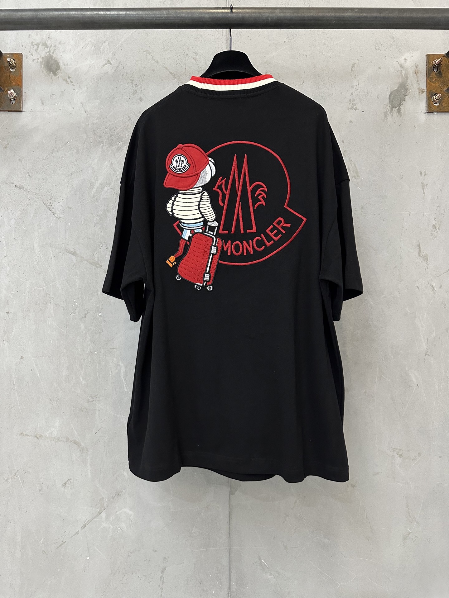 Moncler MONCLER蒙口 26SS 撞色领口短袖T恤