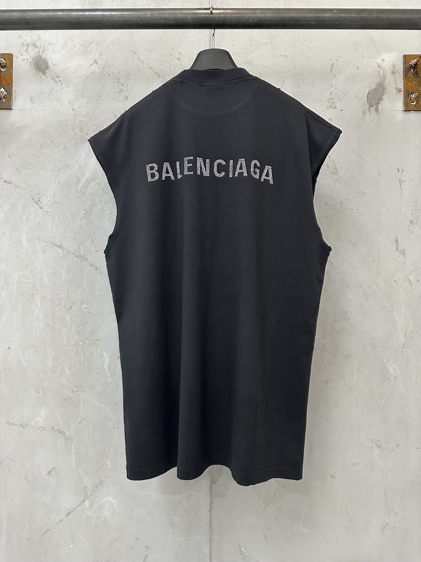 Balenciaga Balenciaga 巴黎世家 前后字母烫钻坎肩背心