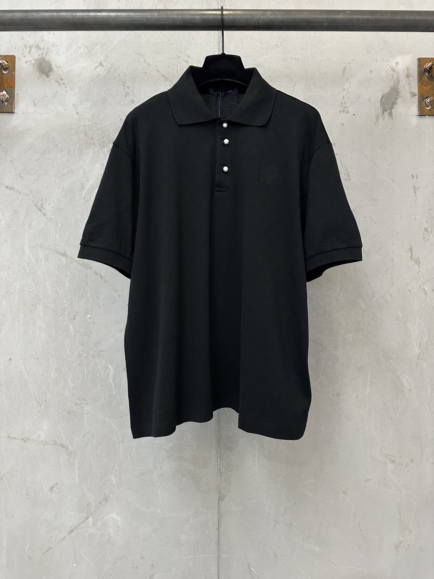 Louis Vuitton LOUIS VUITTON 26SS LV珍珠纽扣套头短袖POLO衫
