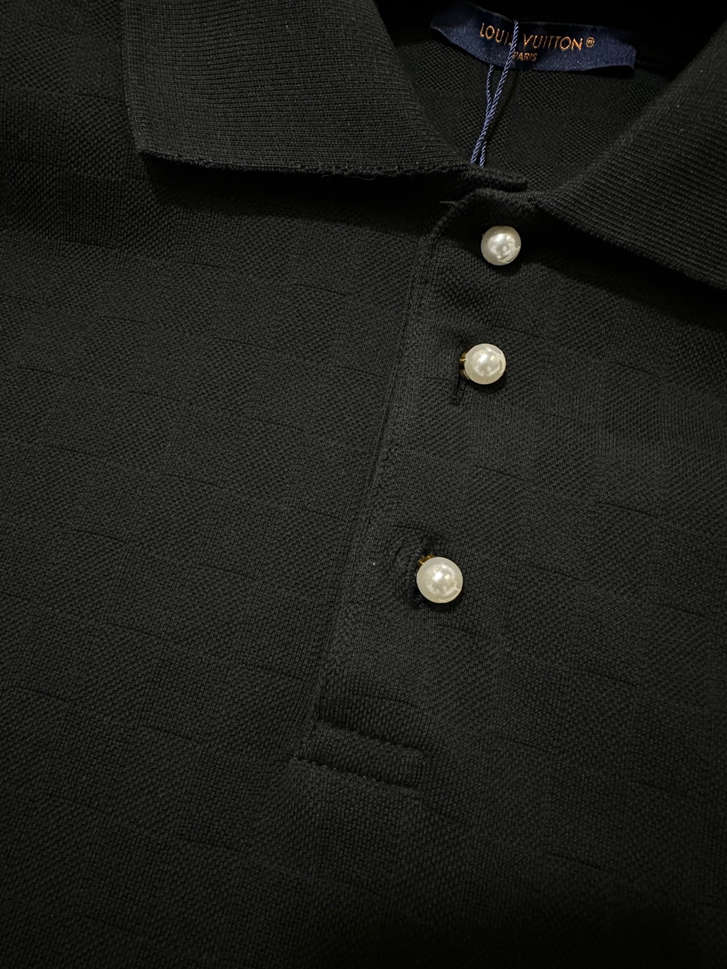 Louis Vuitton LOUIS VUITTON 26SS LV珍珠纽扣套头短袖POLO衫
