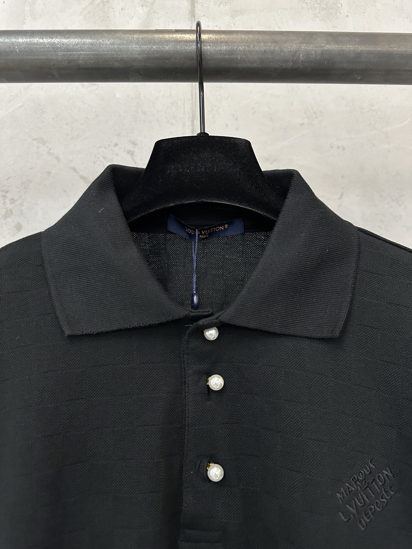 Louis Vuitton LOUIS VUITTON 26SS LV珍珠纽扣套头短袖POLO衫