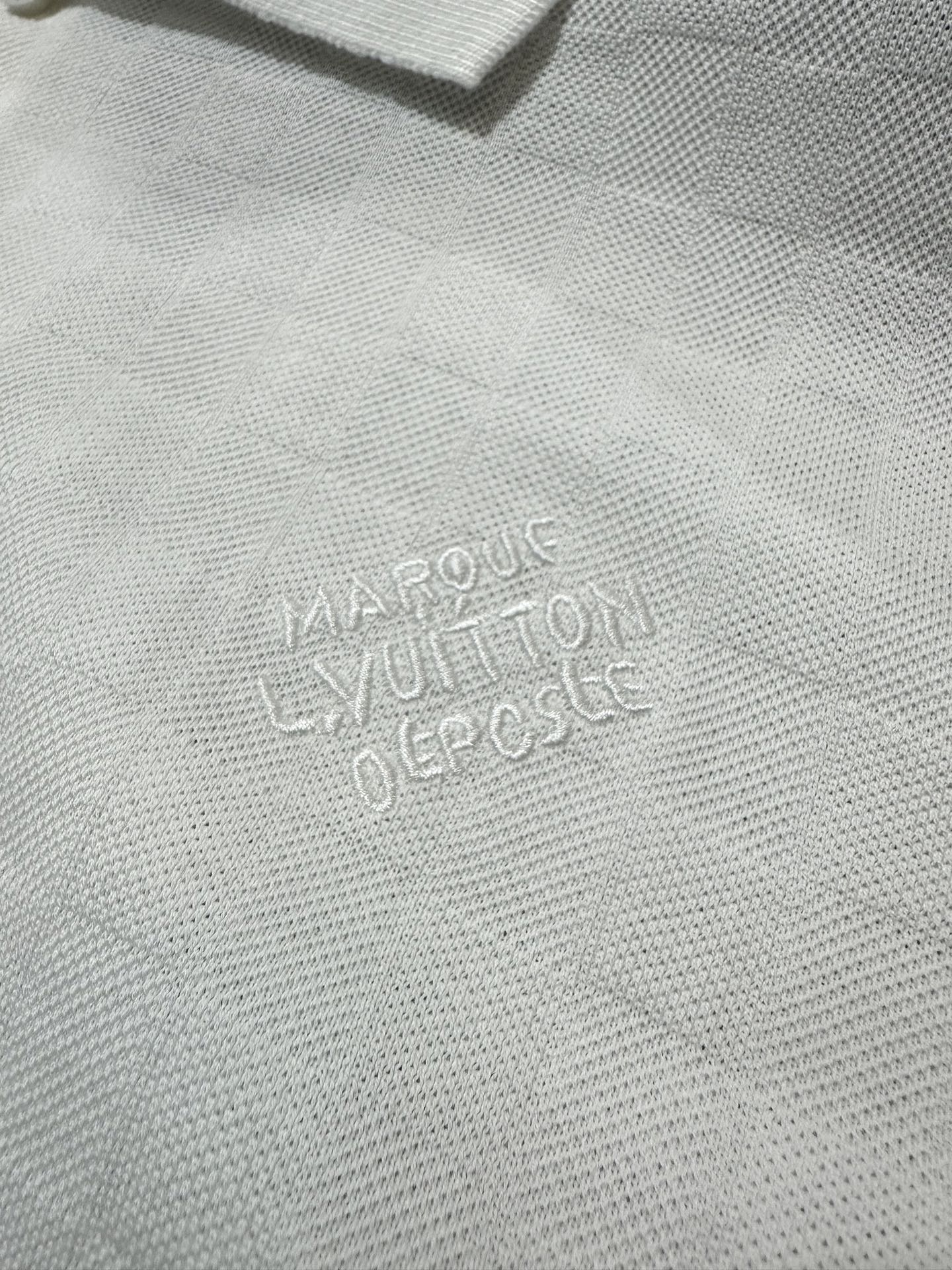 Louis Vuitton LOUIS VUITTON 26SS LV珍珠纽扣套头短袖POLO衫