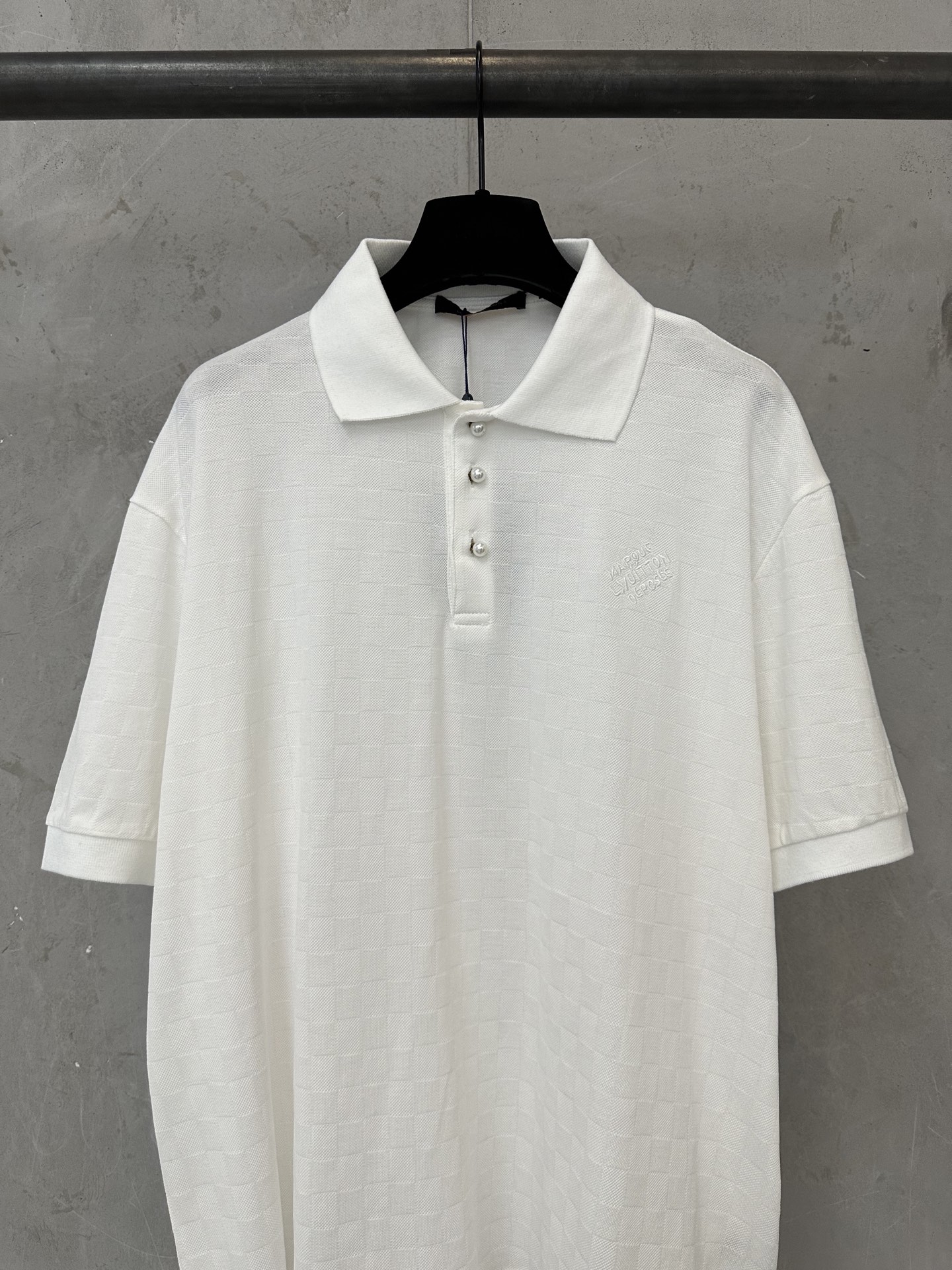 Louis Vuitton LOUIS VUITTON 26SS LV珍珠纽扣套头短袖POLO衫