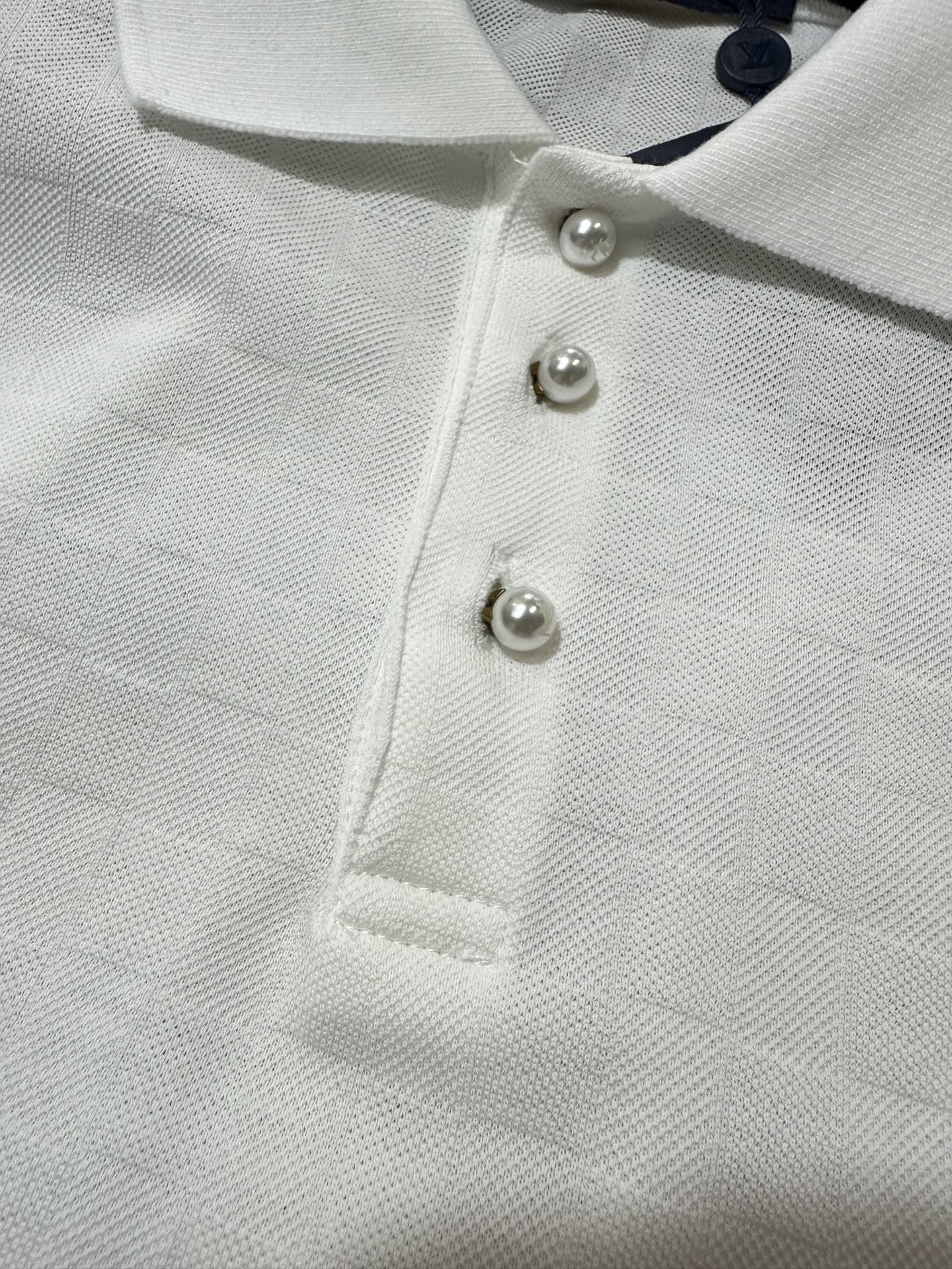 Louis Vuitton LOUIS VUITTON 26SS LV珍珠纽扣套头短袖POLO衫