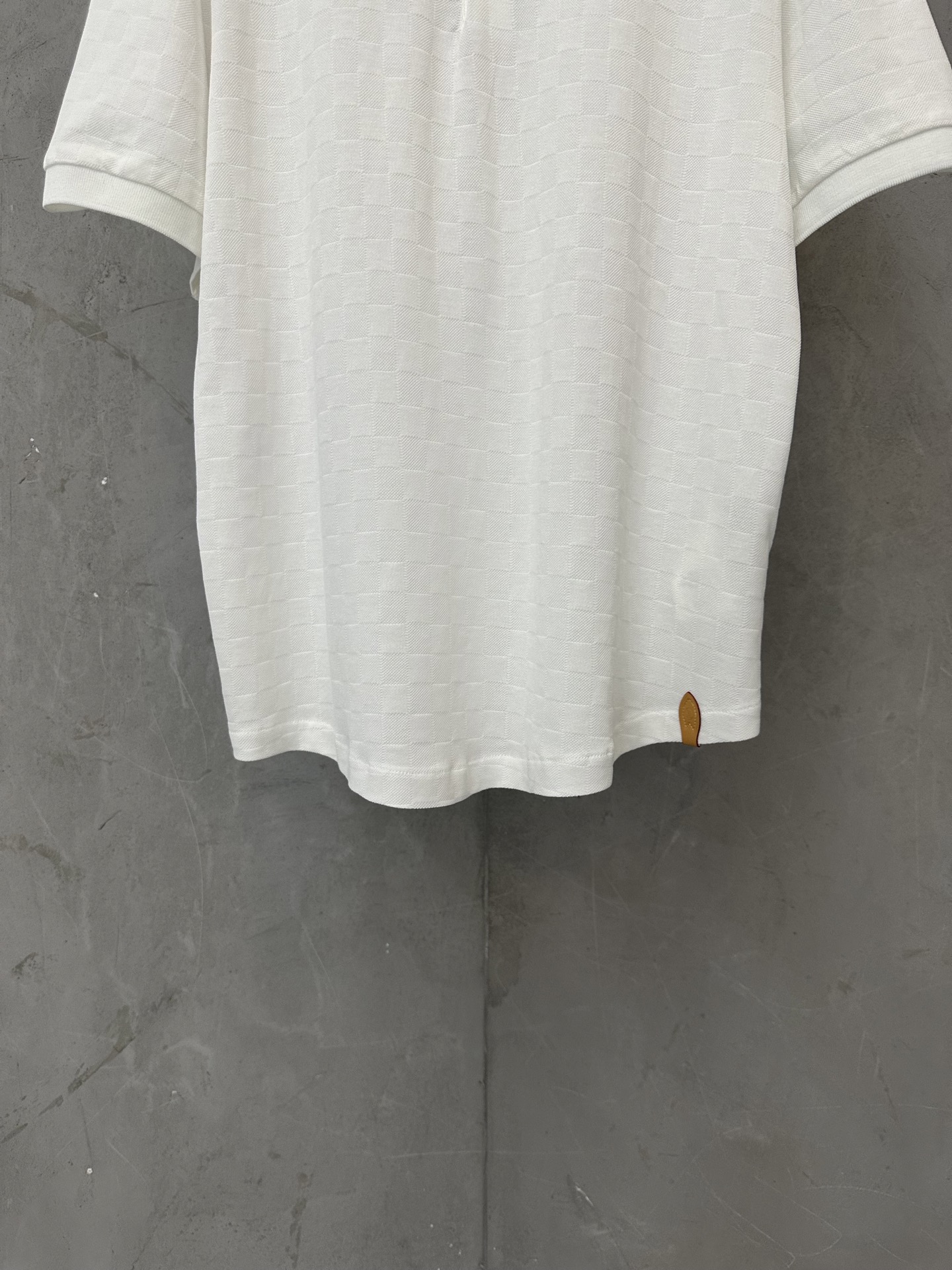Louis Vuitton LOUIS VUITTON 26SS LV Damier丝棉珠地马球polo衫