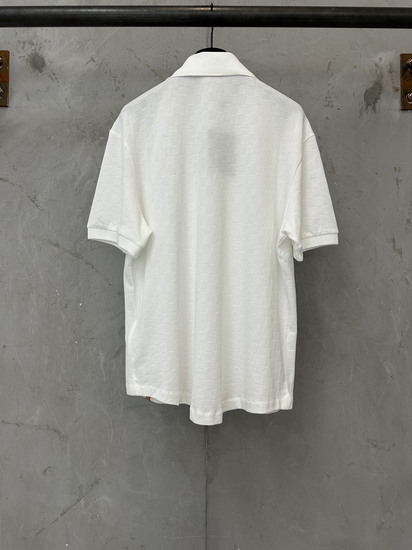 Louis Vuitton LOUIS VUITTON 26SS LV Damier丝棉珠地马球polo衫