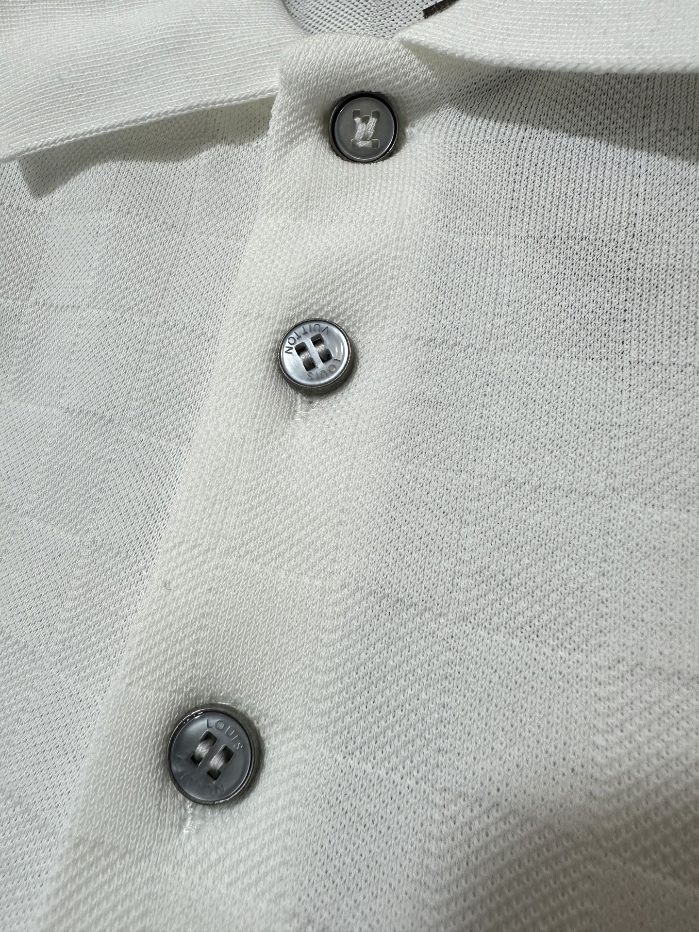 Louis Vuitton LOUIS VUITTON 26SS LV Damier丝棉珠地马球polo衫