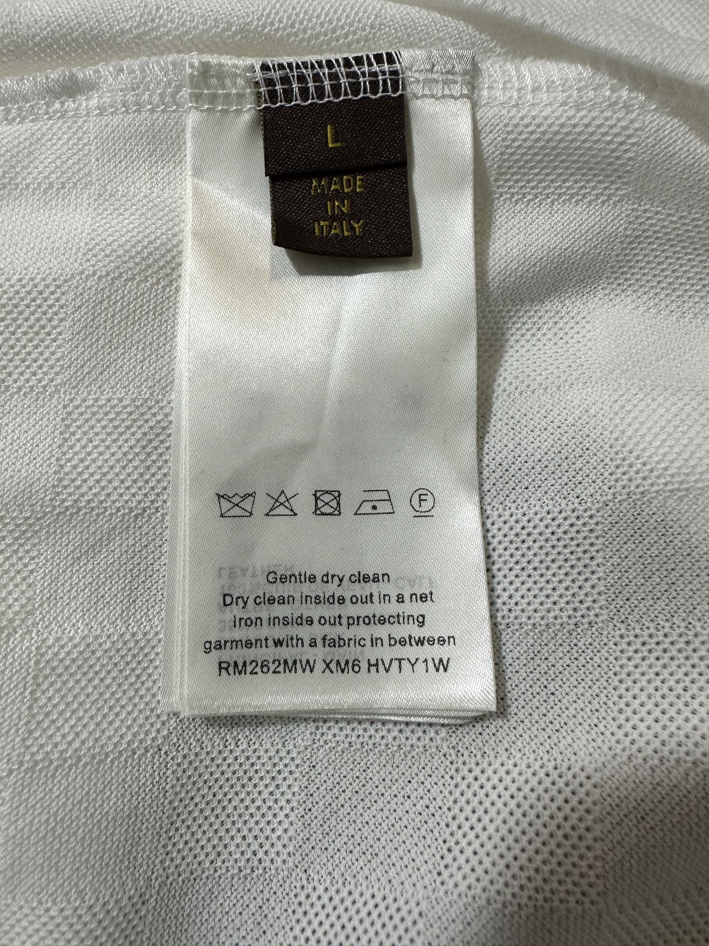 Louis Vuitton LOUIS VUITTON 26SS LV Damier丝棉珠地马球polo衫