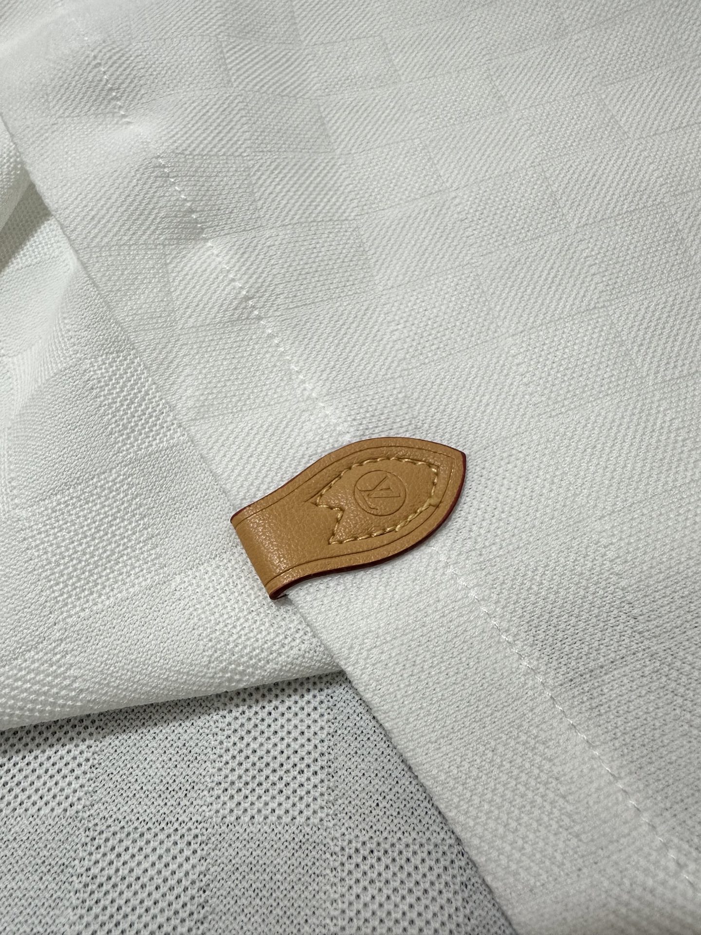 Louis Vuitton LOUIS VUITTON 26SS LV Damier丝棉珠地马球polo衫