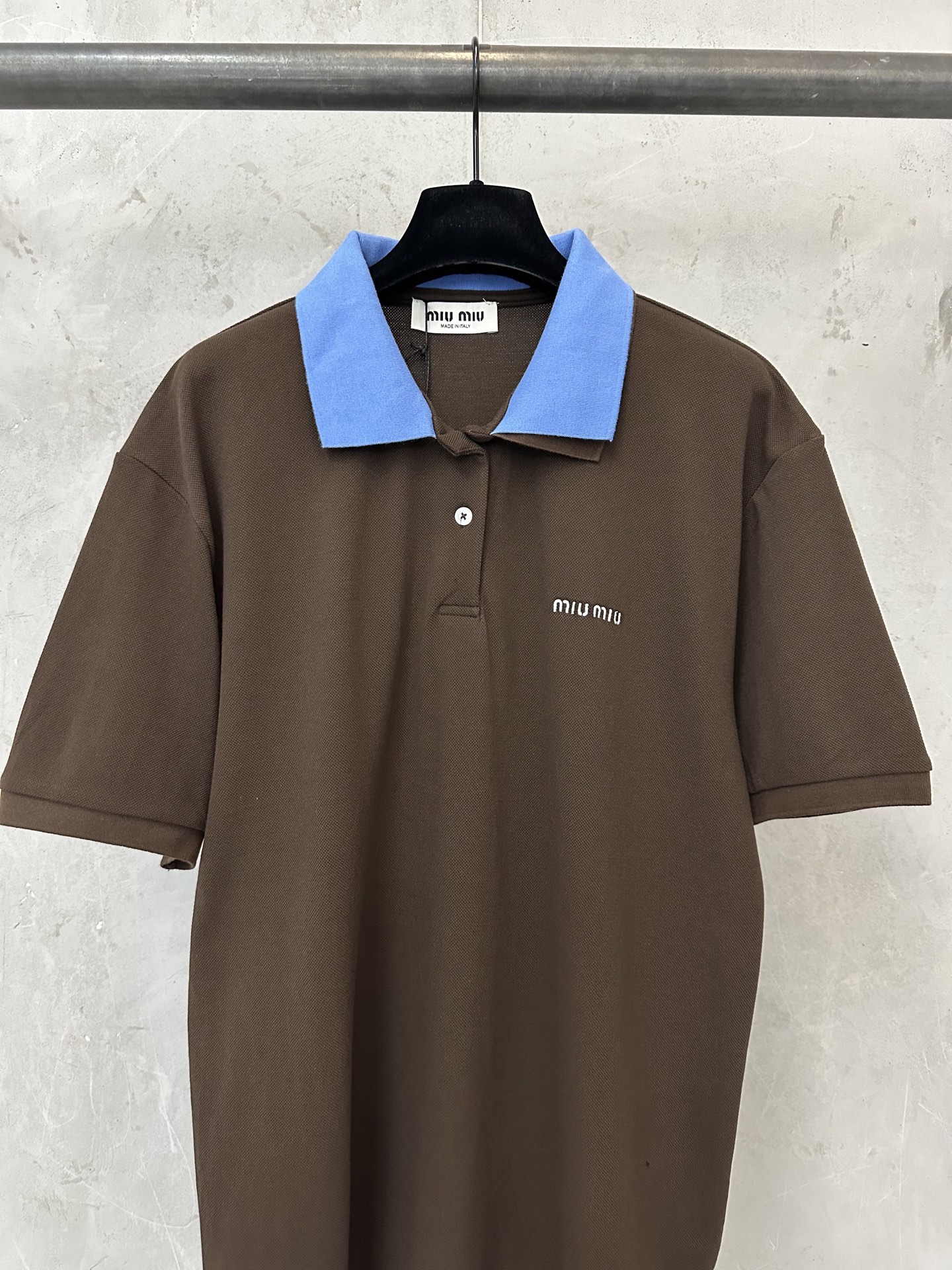 Miu Miu MIU MIU 25SS 棉质珠地布POLO衫