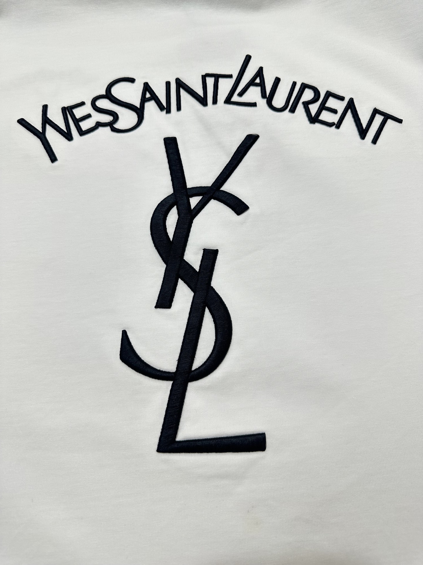 Saint Laurent YSL 圣罗兰 26ss logo刺绣短袖T恤