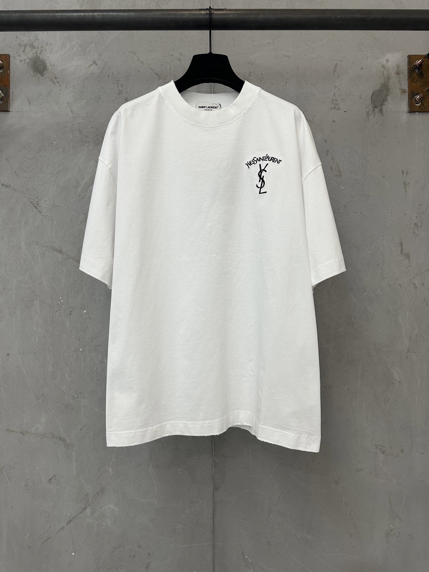 Saint Laurent YSL 圣罗兰 26ss logo刺绣短袖T恤