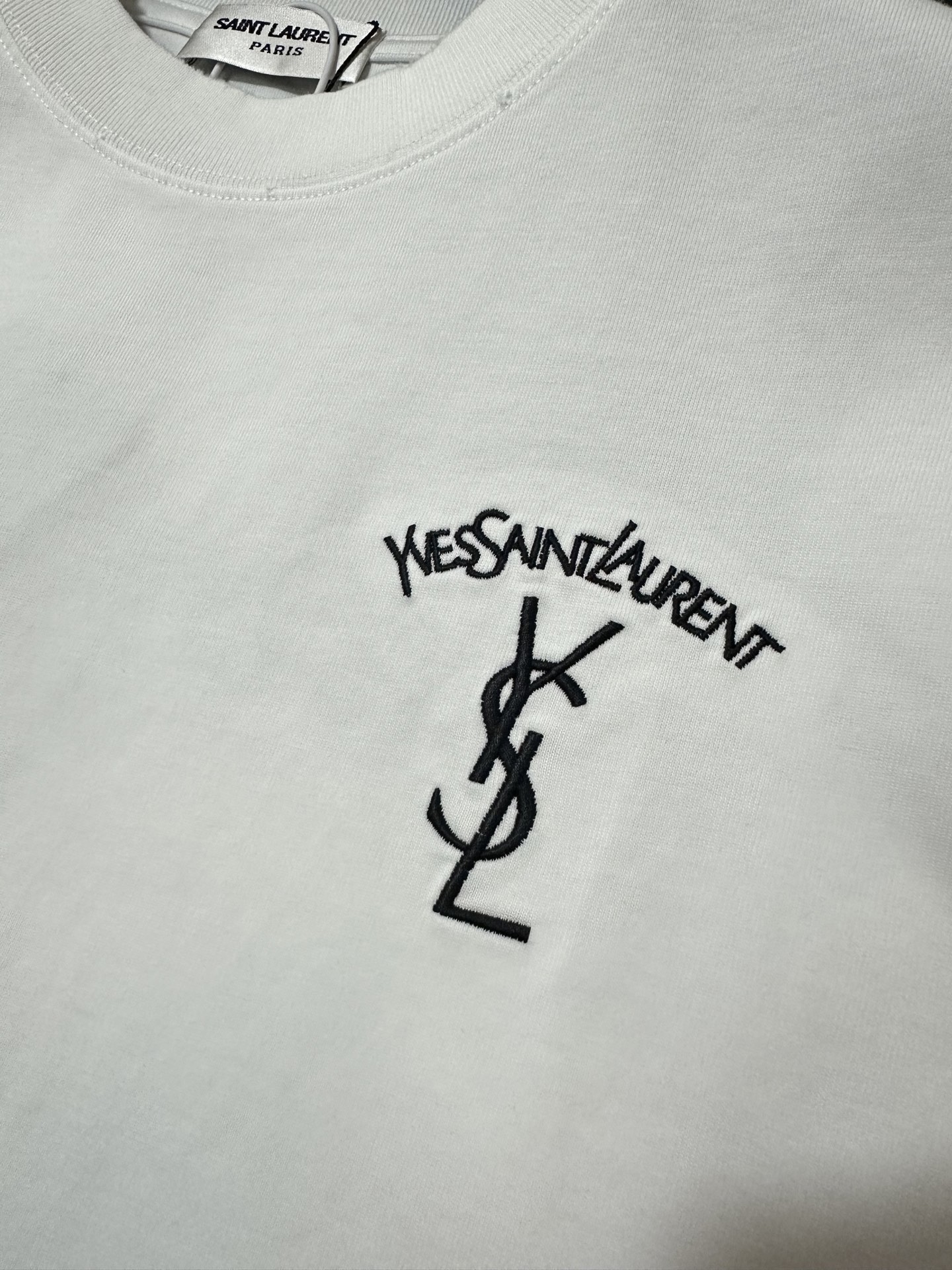 Saint Laurent YSL 圣罗兰 26ss logo刺绣短袖T恤