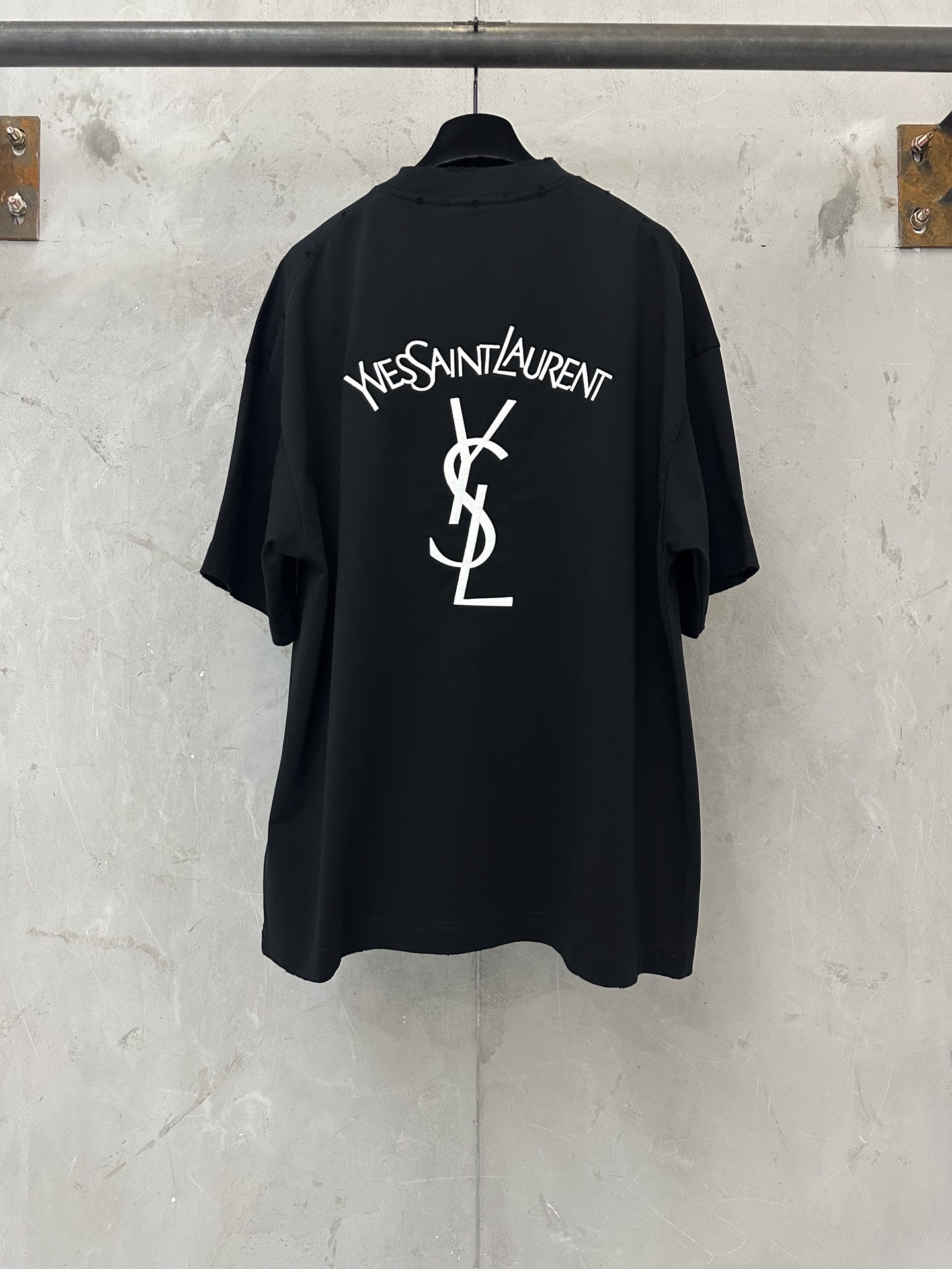 Saint Laurent YSL 圣罗兰 26ss logo刺绣短袖T恤