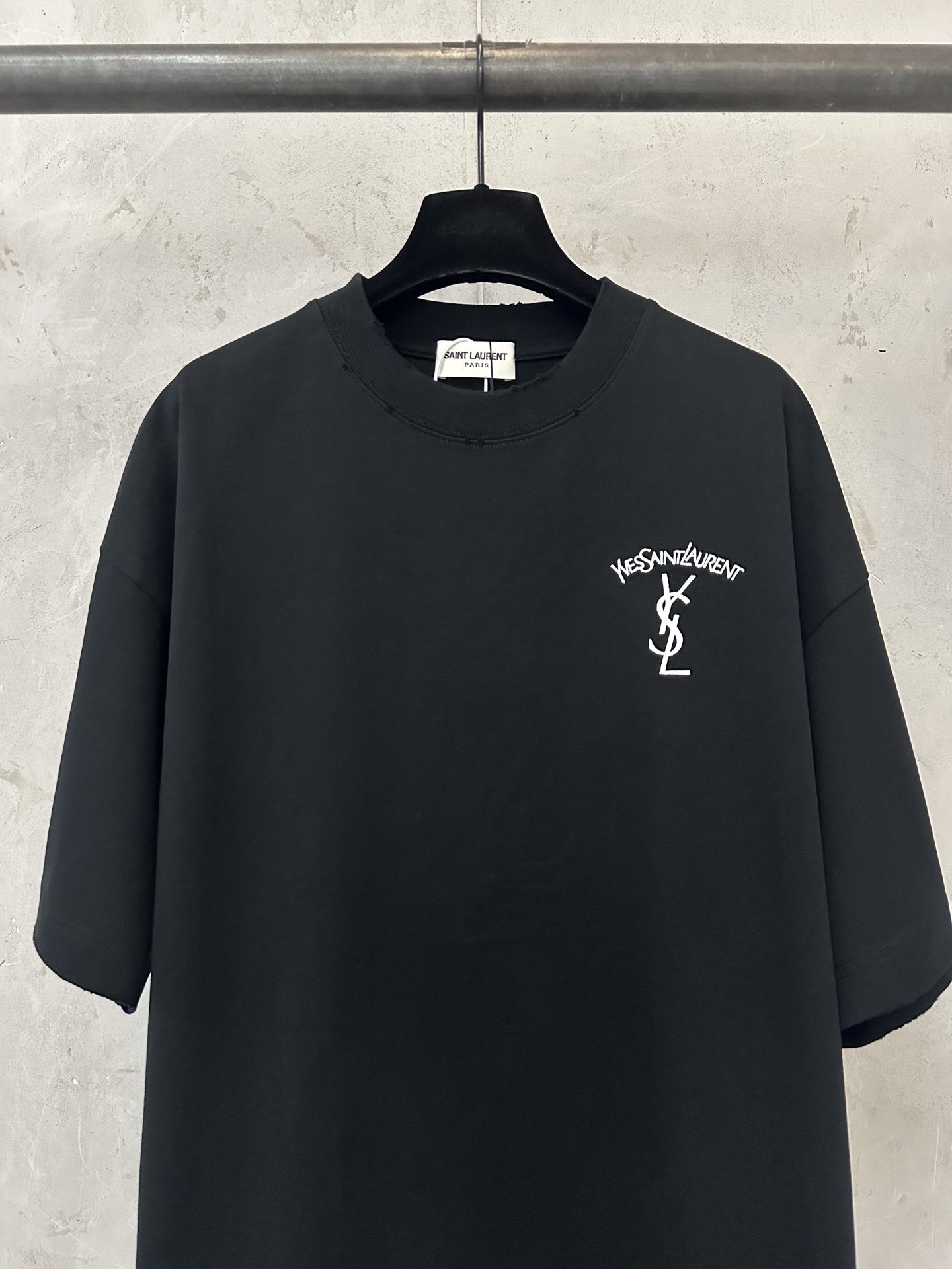 Saint Laurent YSL 圣罗兰 26ss logo刺绣短袖T恤