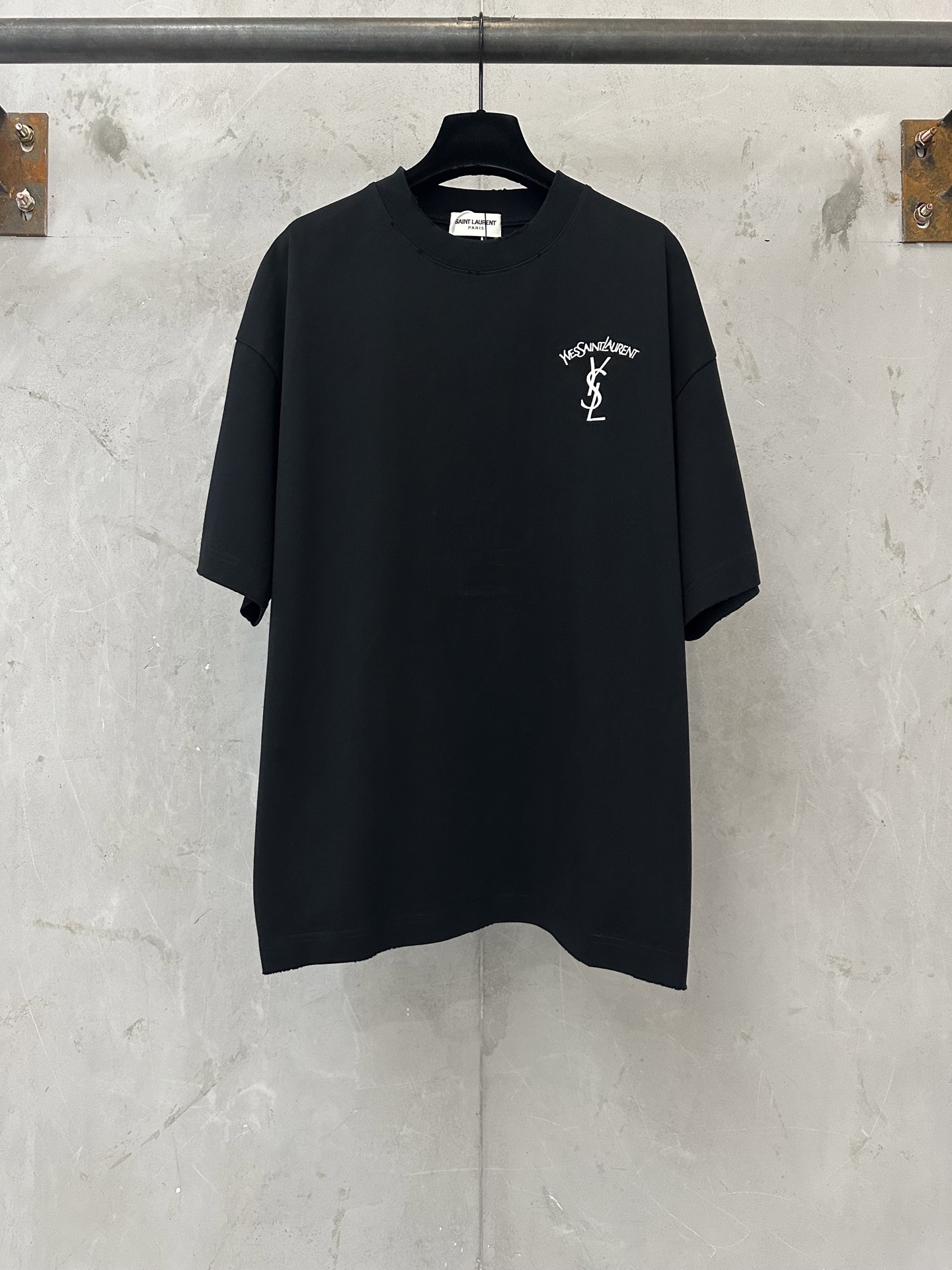 Saint Laurent YSL 圣罗兰 26ss logo刺绣短袖T恤