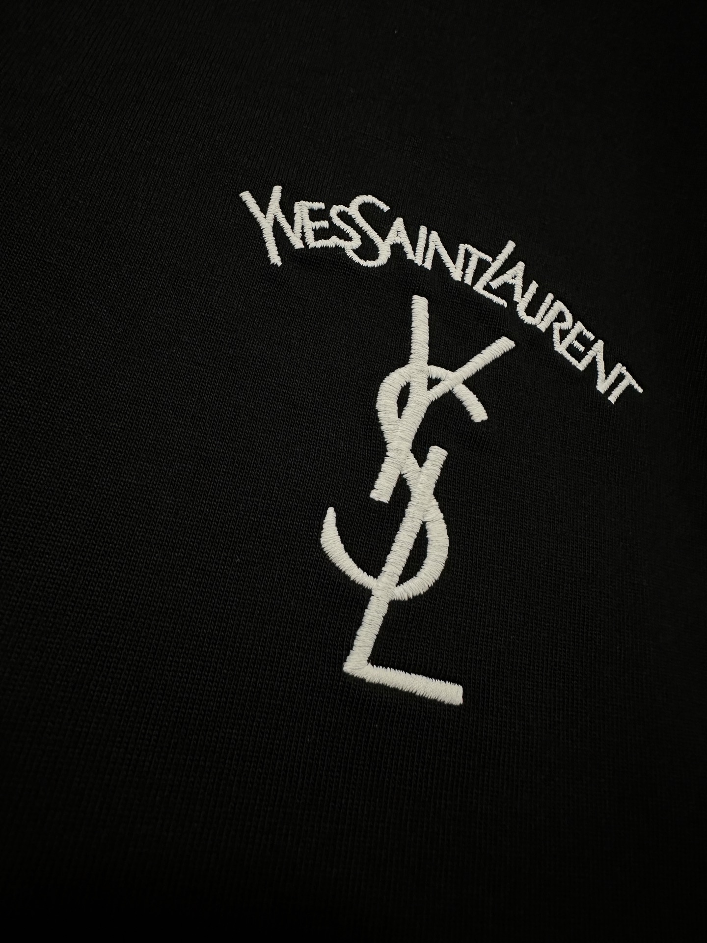 Saint Laurent YSL 圣罗兰 26ss logo刺绣短袖T恤