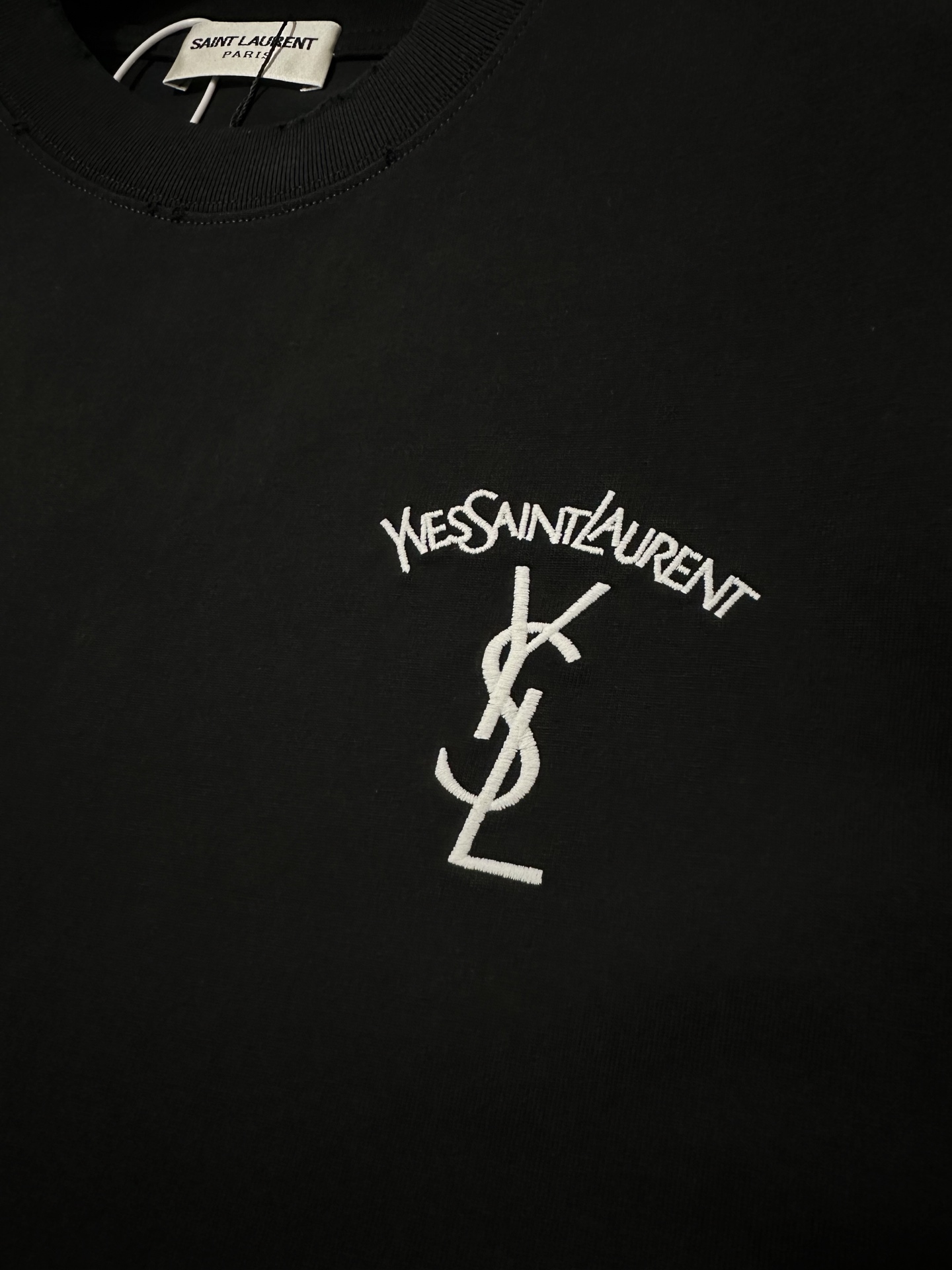 Saint Laurent YSL 圣罗兰 26ss logo刺绣短袖T恤