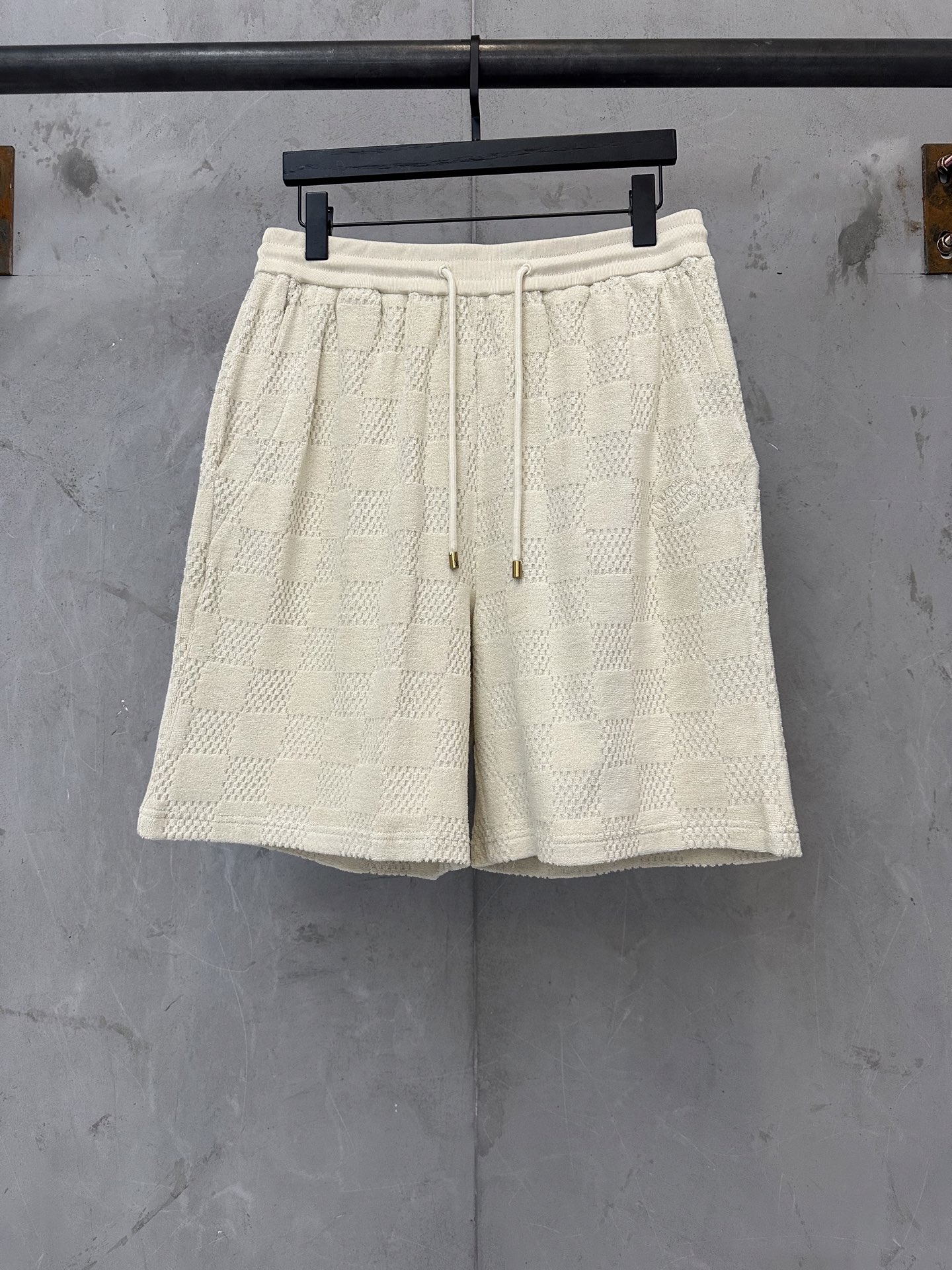Louis Vuitton LOUIS VUITTON 25SS LV棉质毛圈刺绣短裤