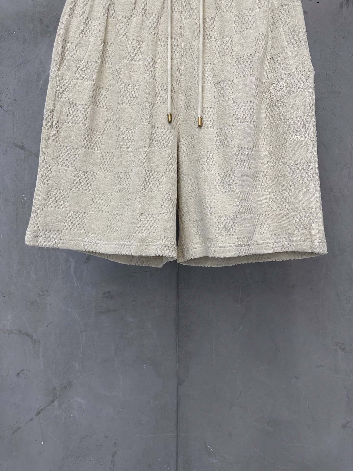 Louis Vuitton LOUIS VUITTON 25SS LV棉质毛圈刺绣短裤
