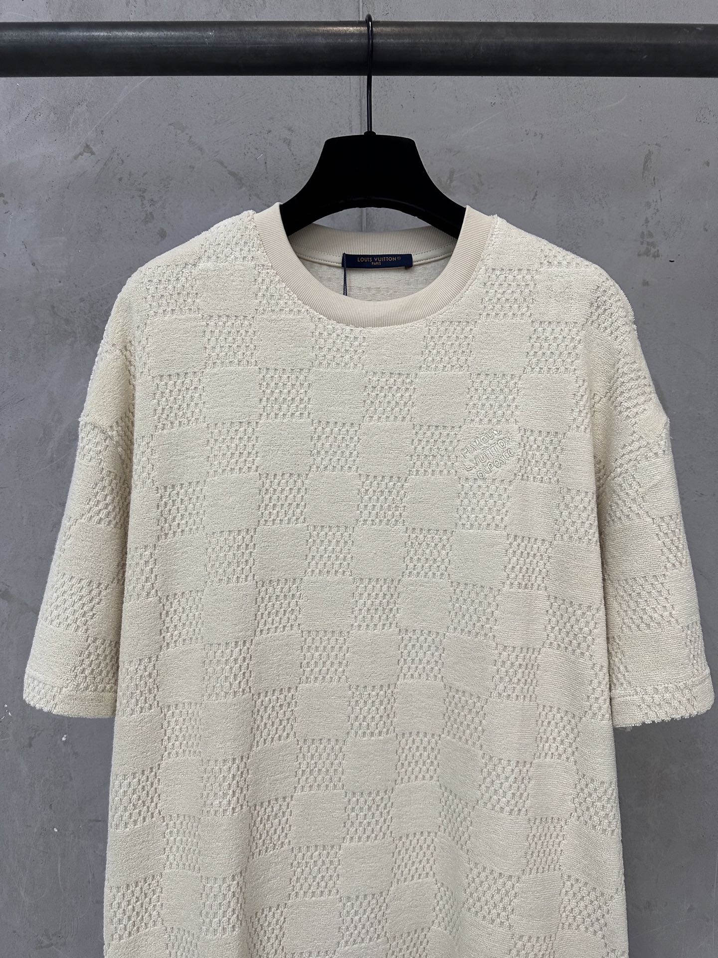 Louis Vuitton LOUIS VUITTON 25SS LV棉质毛圈刺绣短袖T恤