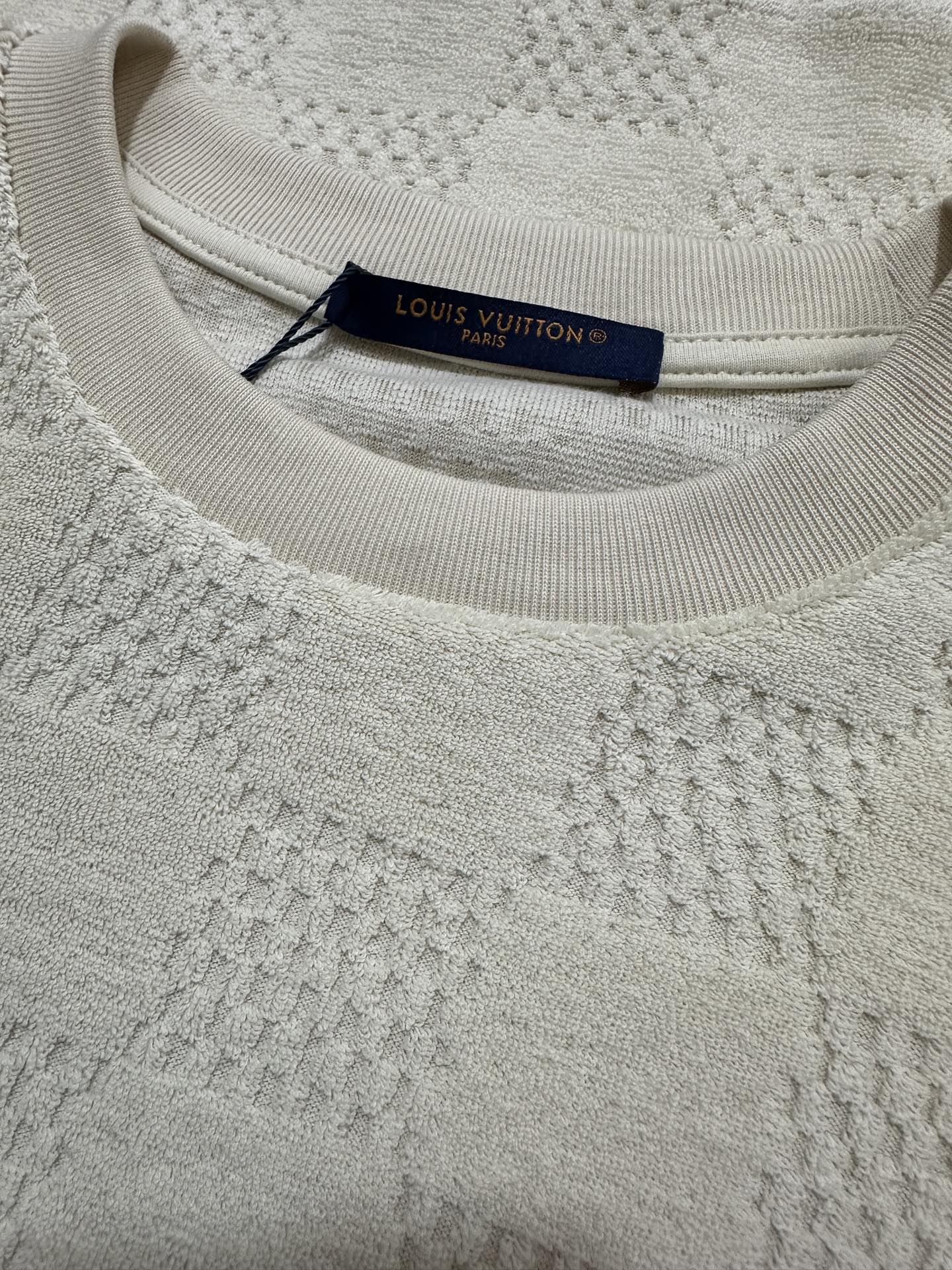 Louis Vuitton LOUIS VUITTON 25SS LV棉质毛圈刺绣短袖T恤