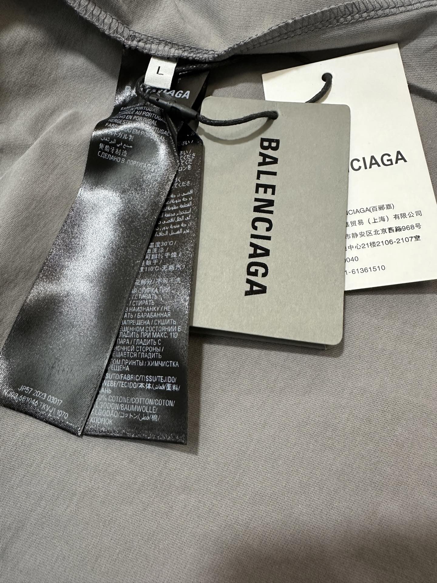 Balenciaga Balenciaga 巴黎世家 26ss 海浪椰树龟裂印花短袖T恤