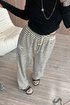 Celine Clothing Pants & Trousers Black White Casual