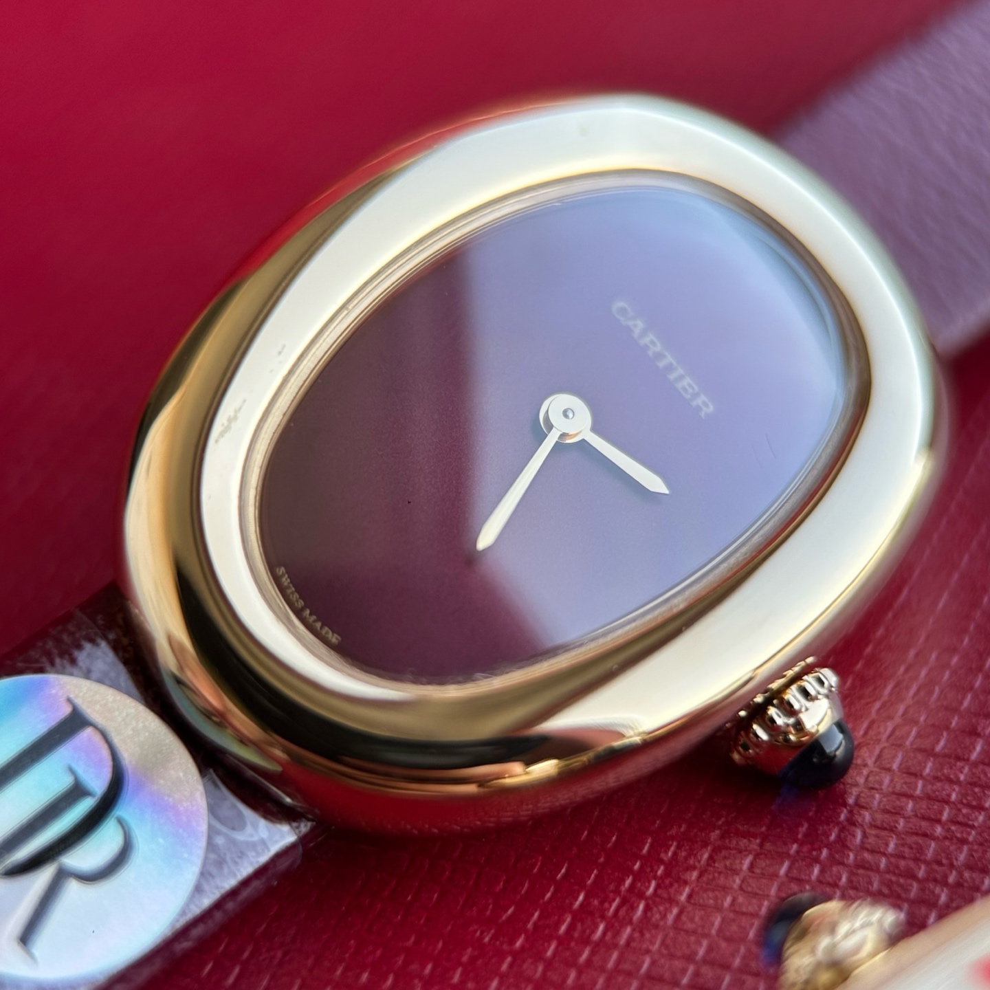 NO:641522,DR Cartier bathtub - New Year red, high-definition details, full of texture,,cartier19860909DR卡地亚浴缸- 新年红 高清细节 质感满满,,cartier,Watch