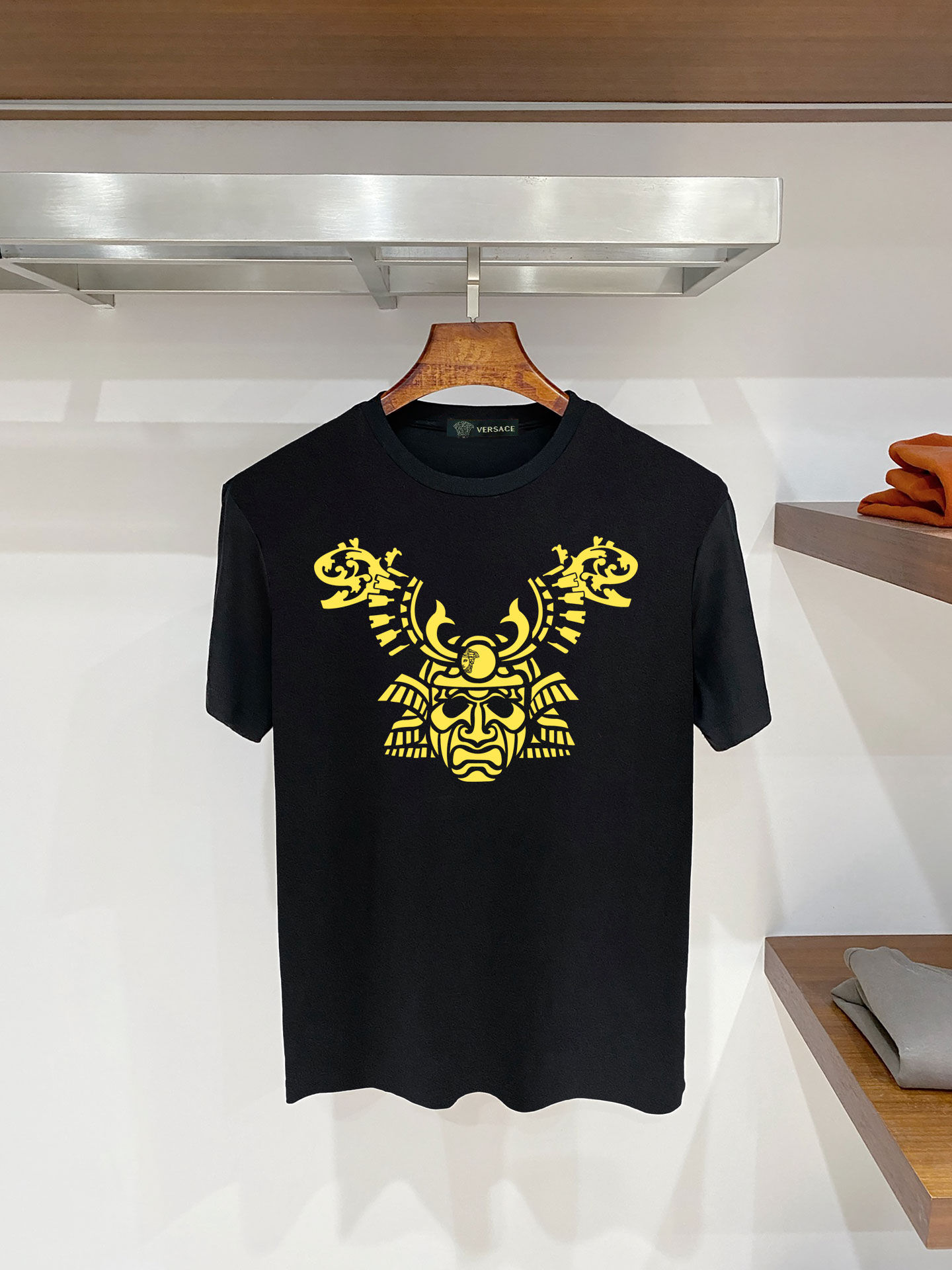 P100 VERSACE Versace 26s camiseta de verano nueva de algodón mercerizado, proceso de impresión digital directa importad…