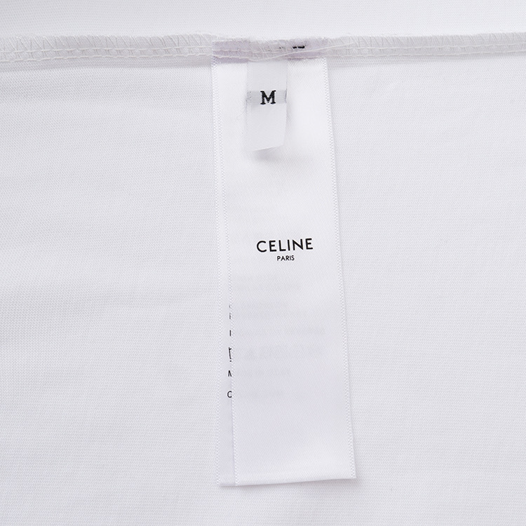 High-Quality CELINE Céline 25ss Embroidered Logo Short Sleeves in Cotton Fabric - 图片 9