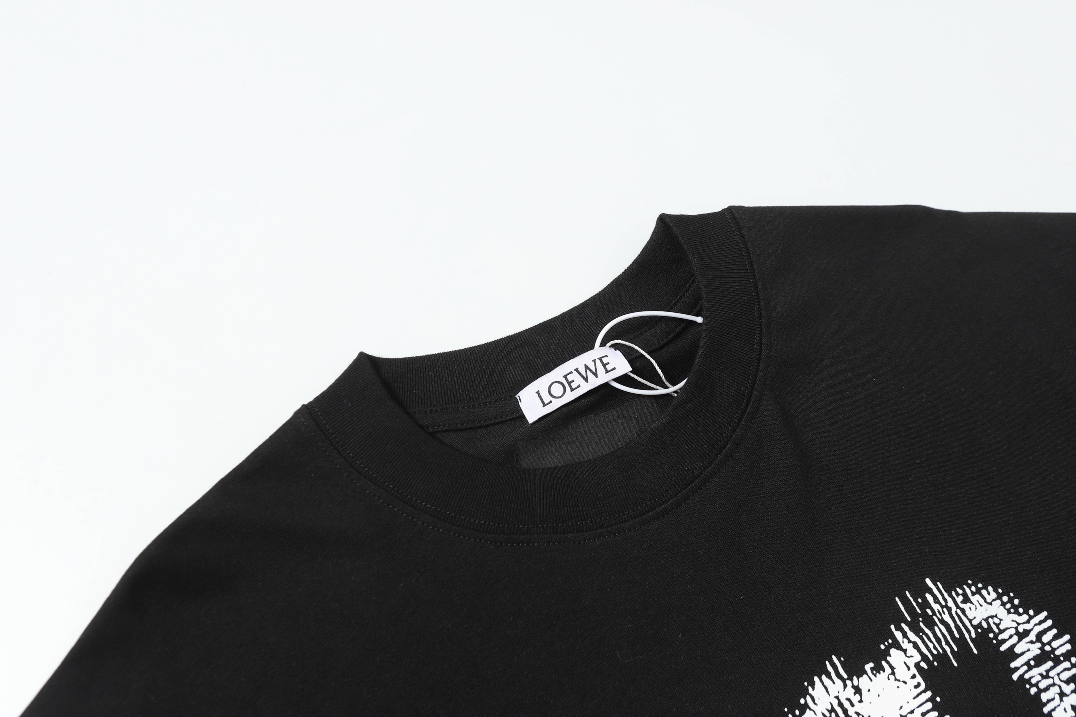 Loewe 25s Cotton Fabric Shirt in White and Black, Sizes S-XXL, 270g. - 图片 3