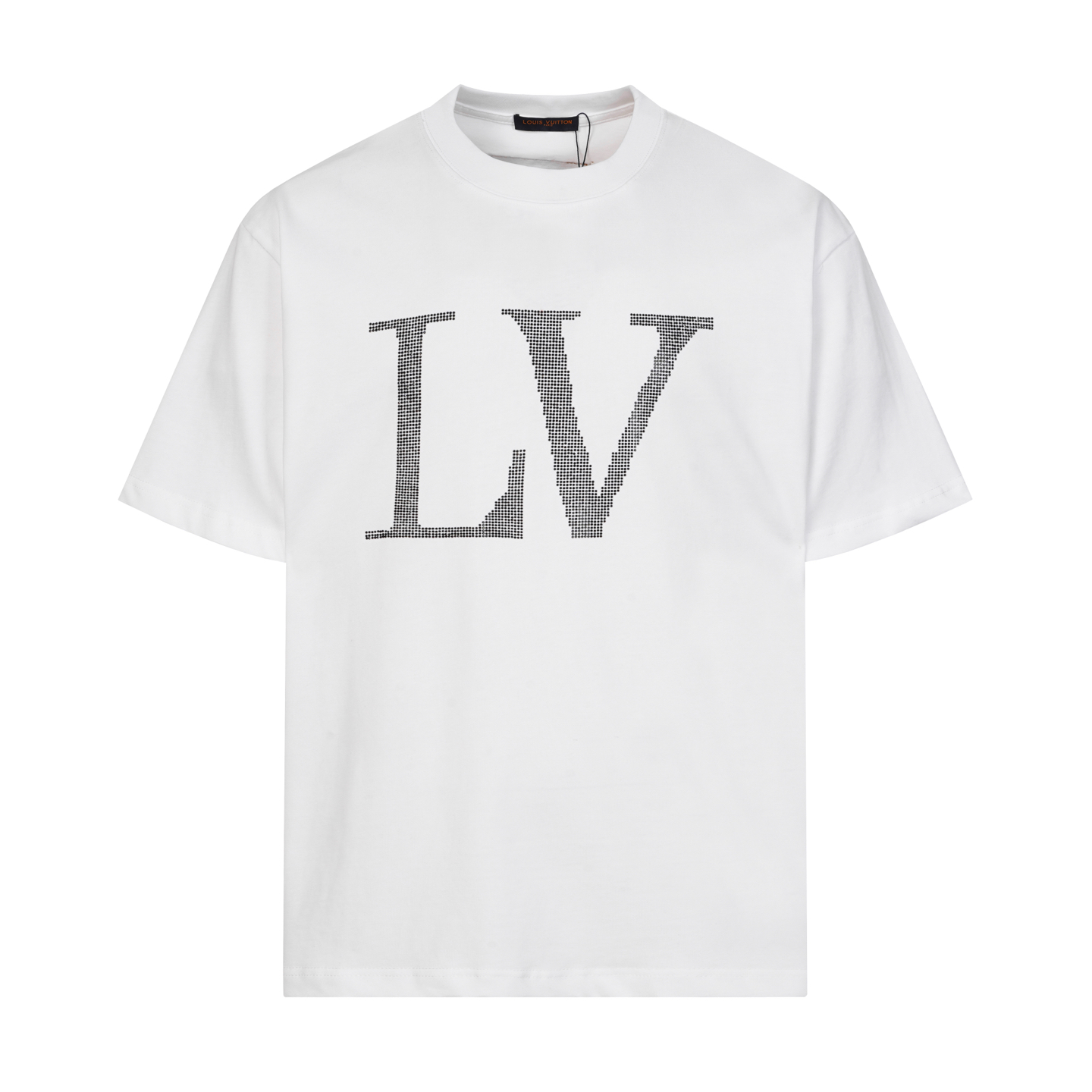 P70 Louis Vuitton LV de alta calidad, camiseta de cuello redondo de manga corta de 320 gramos, clásico de la marca, log…