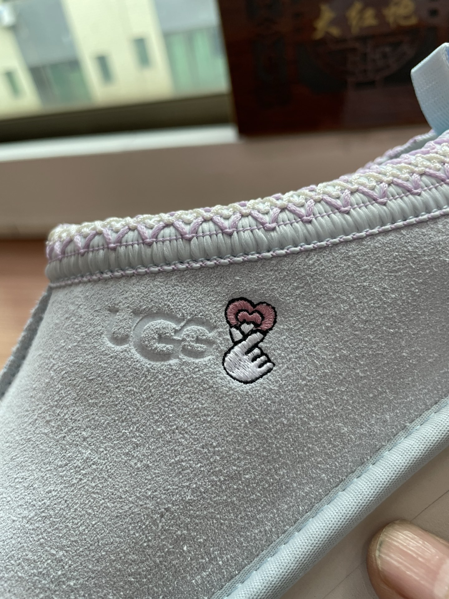 UGG Tazz油叽叽#秋冬新品塔茨TAzz厚底羊毛 毛拖鞋一脚蹬毛毛鞋雪地靴🧶 新款毛拖采用民族风编织
